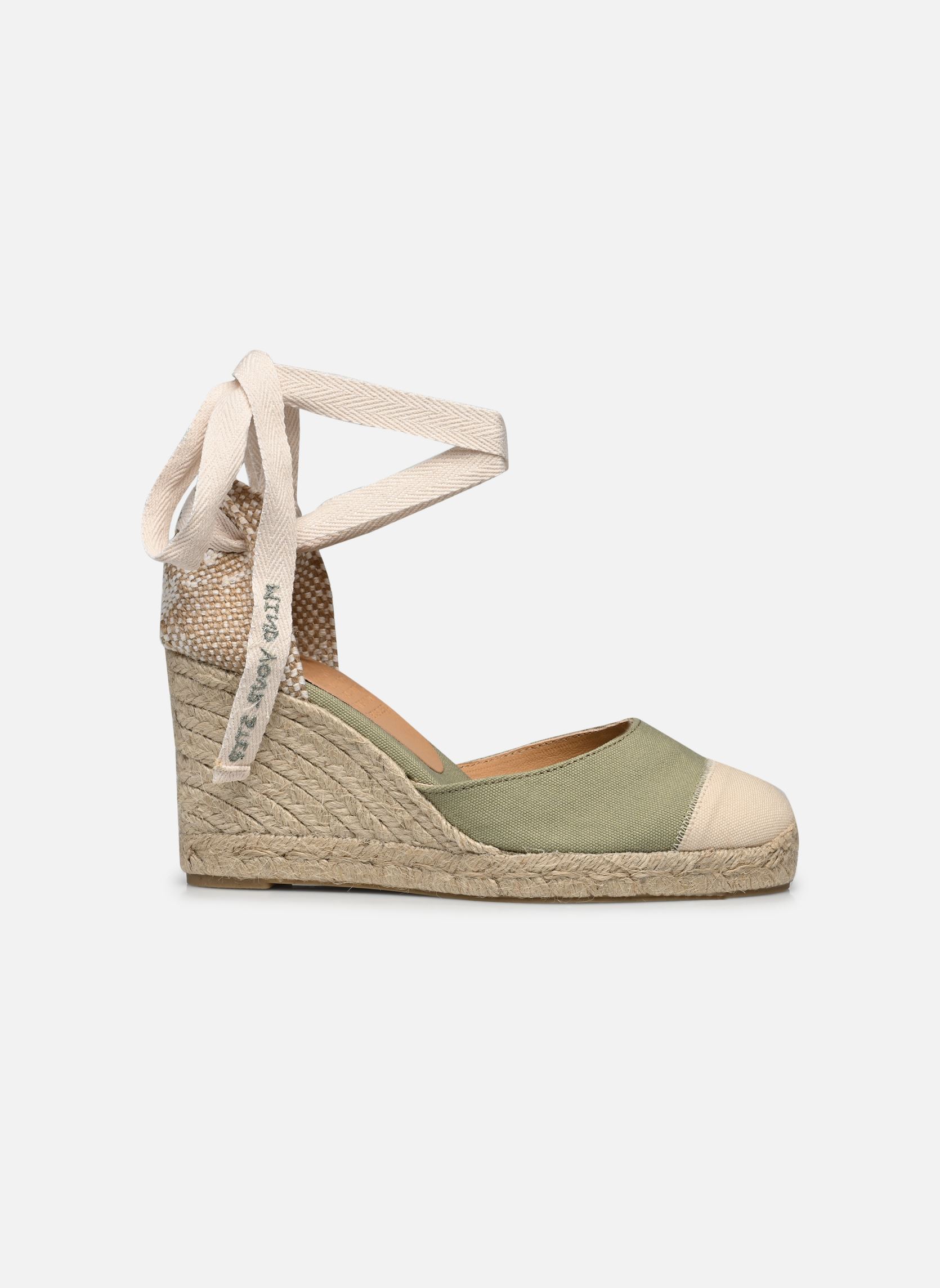 Espadrillas con zeppa e plateau Carina H8 donna verde Castaner Espadrillas con zeppa e plateau Carina H8 donna verde OLIVE 146