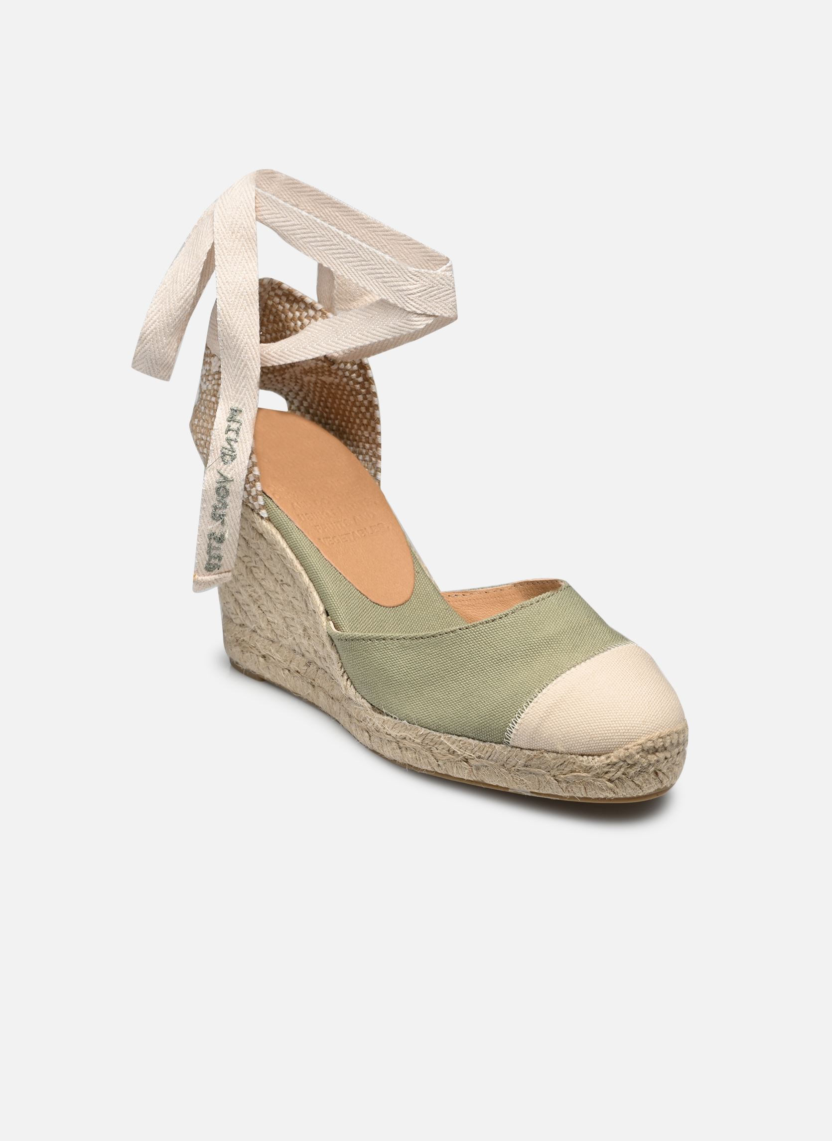 Espadrillas con zeppa e plateau Carina H8 donna verde Castaner Espadrillas con zeppa e plateau Carina H8 donna verde OLIVE 146