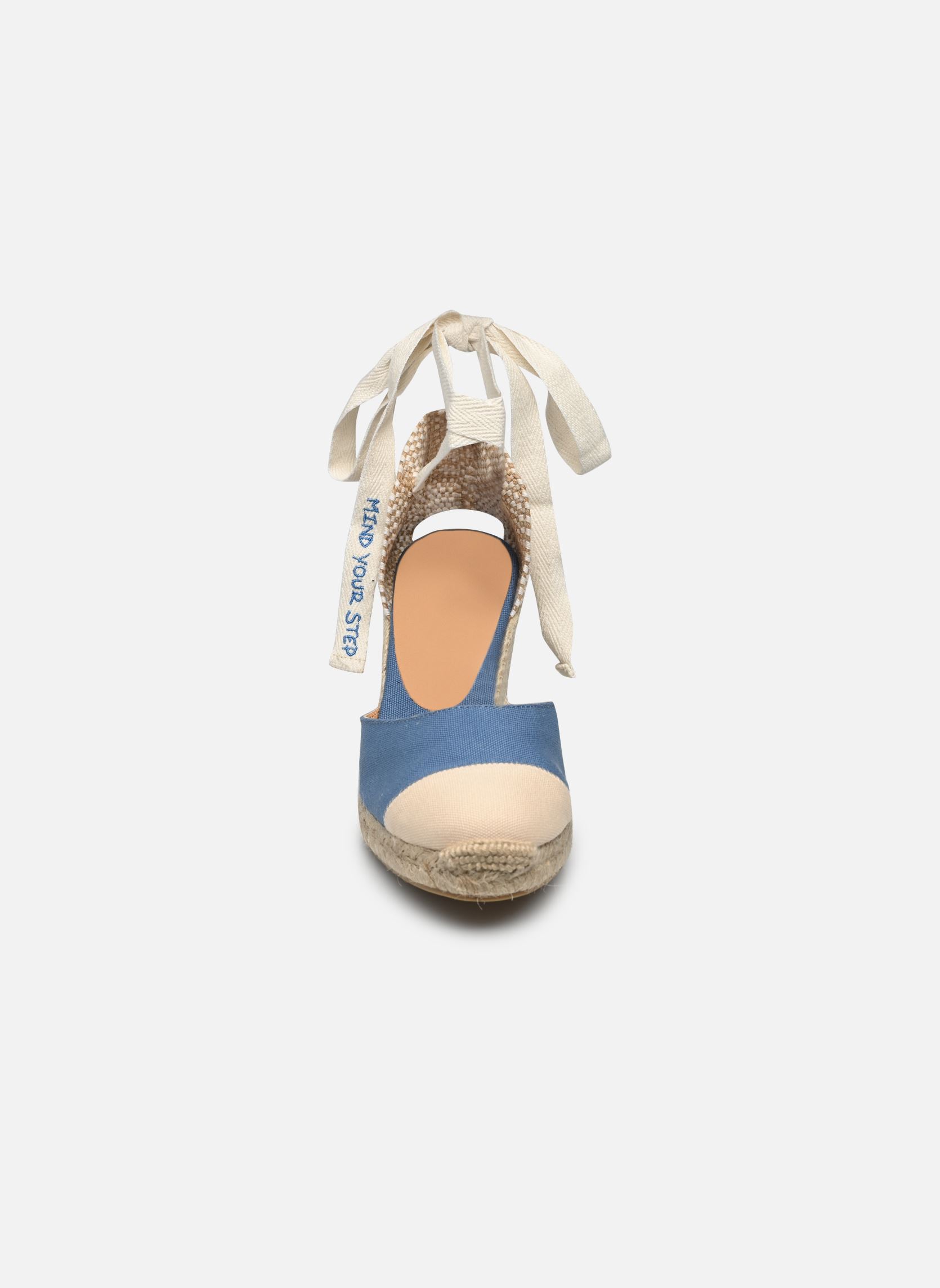 Espadrilles met sleehak en plateau Carina H8 dames blauw Castaner Espadrilles met sleehak en plateau Carina H8 dames blauw JEANS CLARO