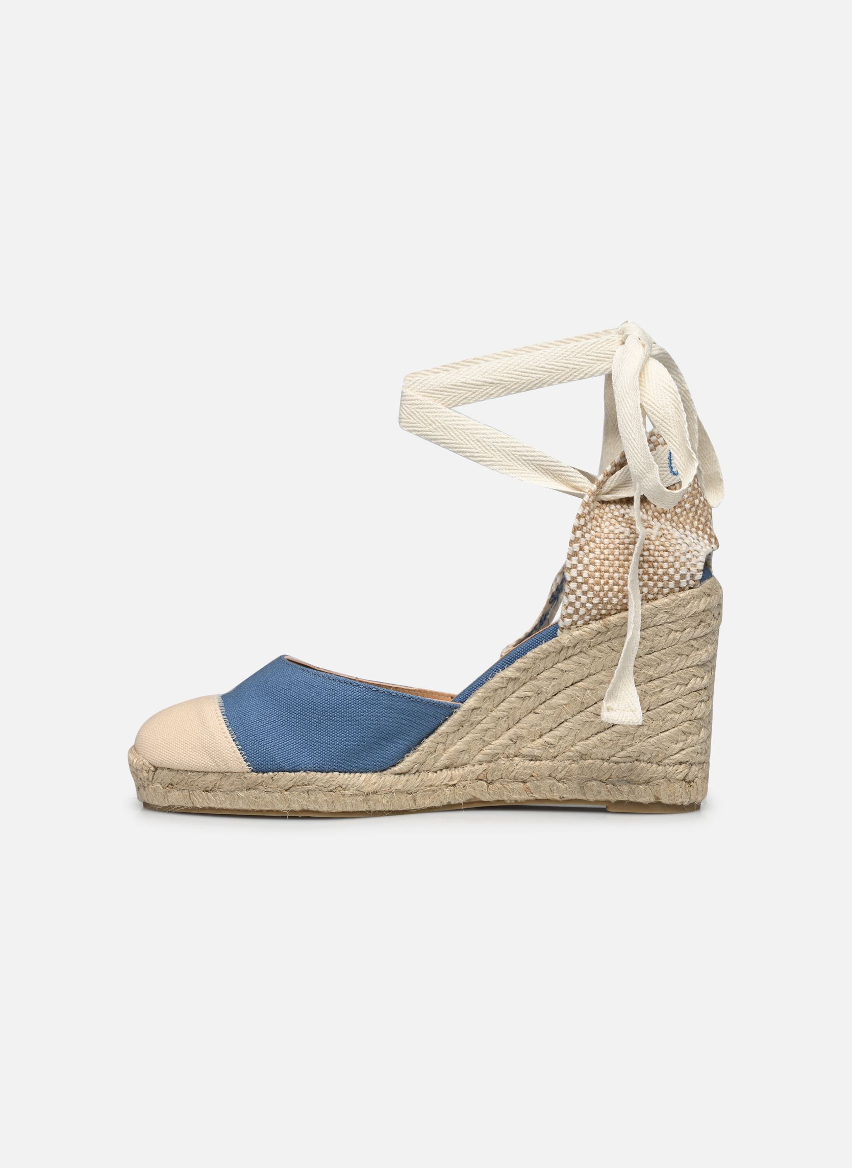 Espadrilles met sleehak en plateau Carina H8 dames blauw Castaner Espadrilles met sleehak en plateau Carina H8 dames blauw JEANS CLARO