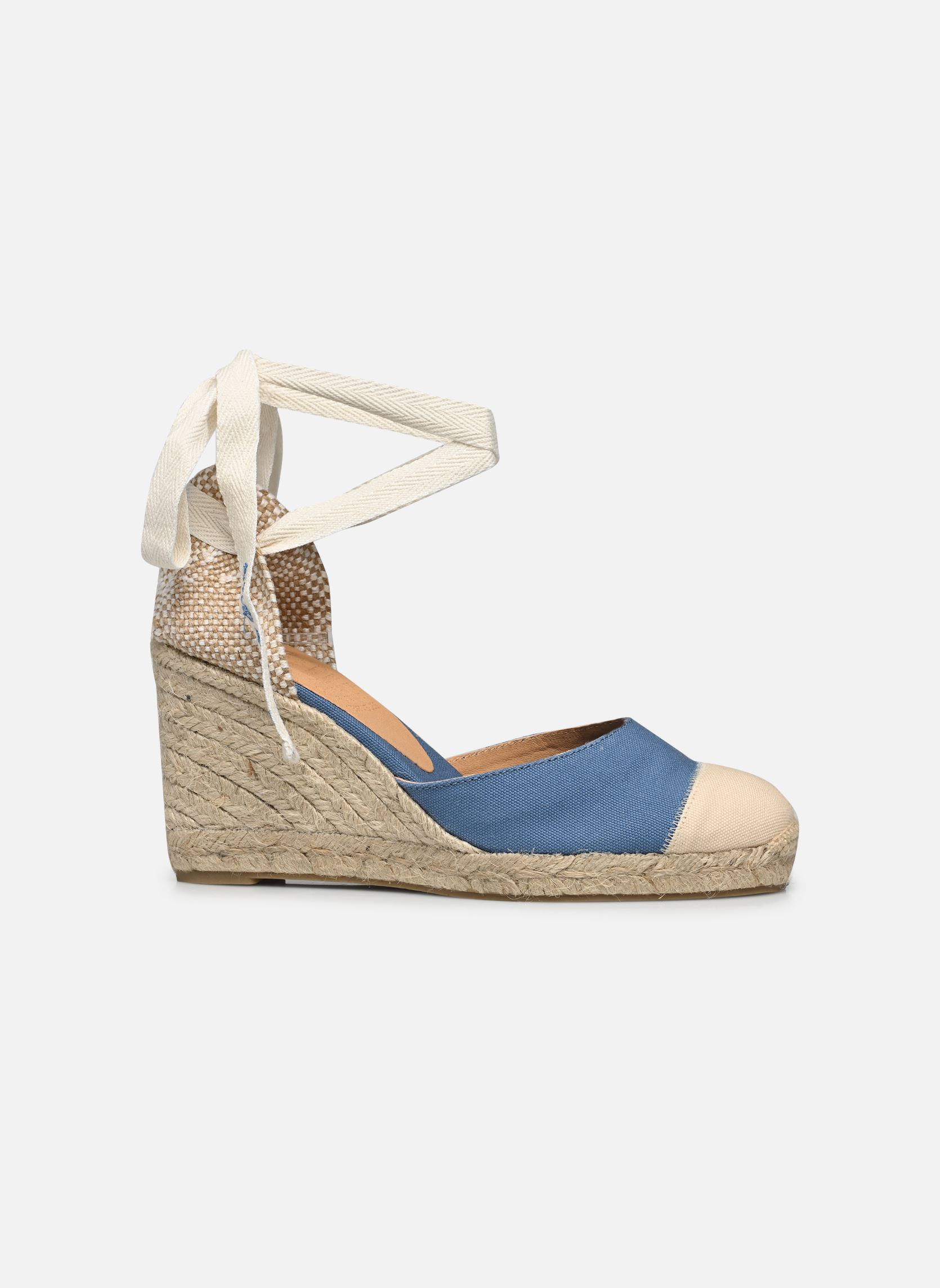 Espadrilles met sleehak en plateau Carina H8 dames blauw Castaner Espadrilles met sleehak en plateau Carina H8 dames blauw JEANS CLARO