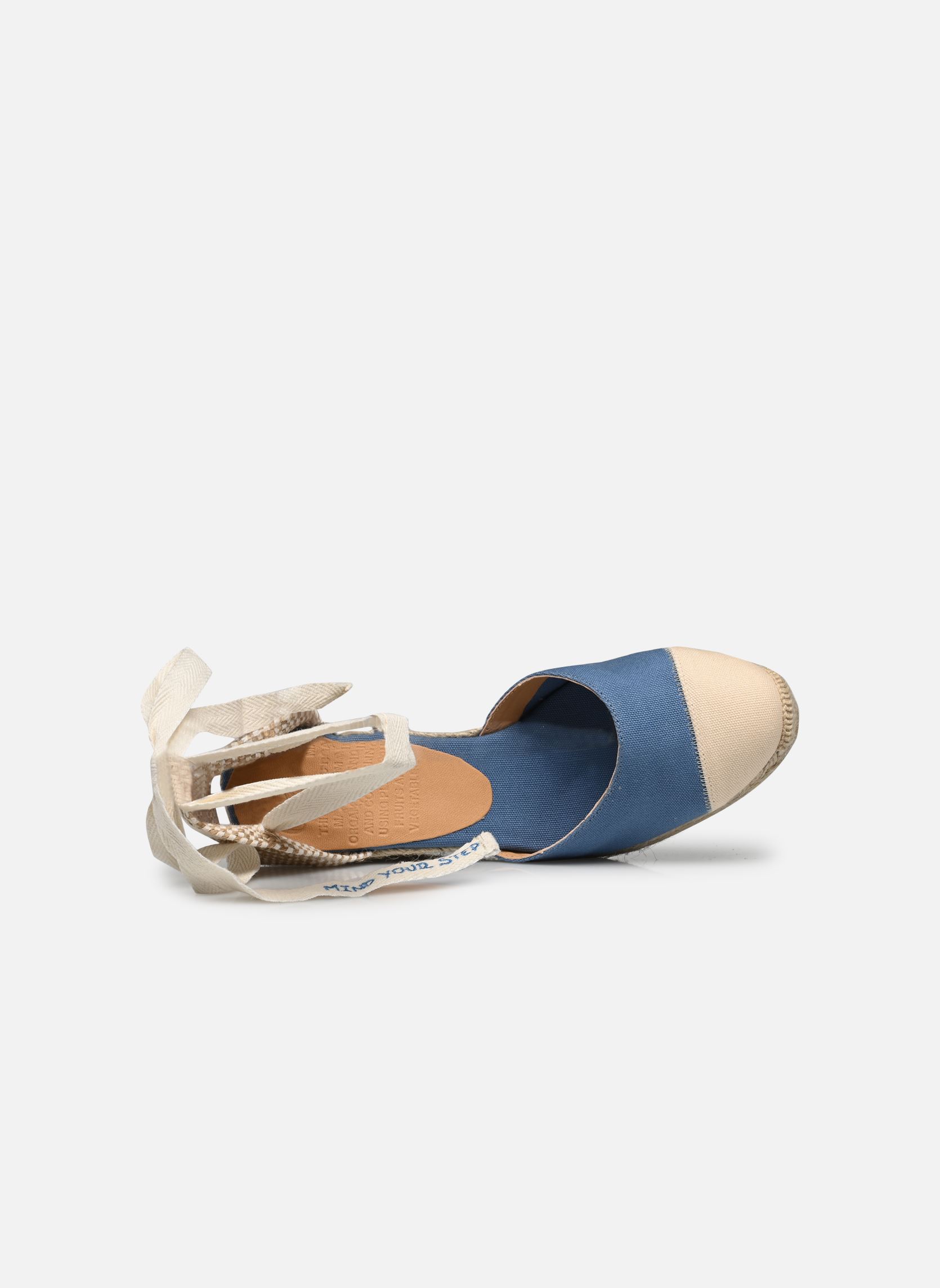 Espadrilles met sleehak en plateau Carina H8 dames blauw Castaner Espadrilles met sleehak en plateau Carina H8 dames blauw JEANS CLARO