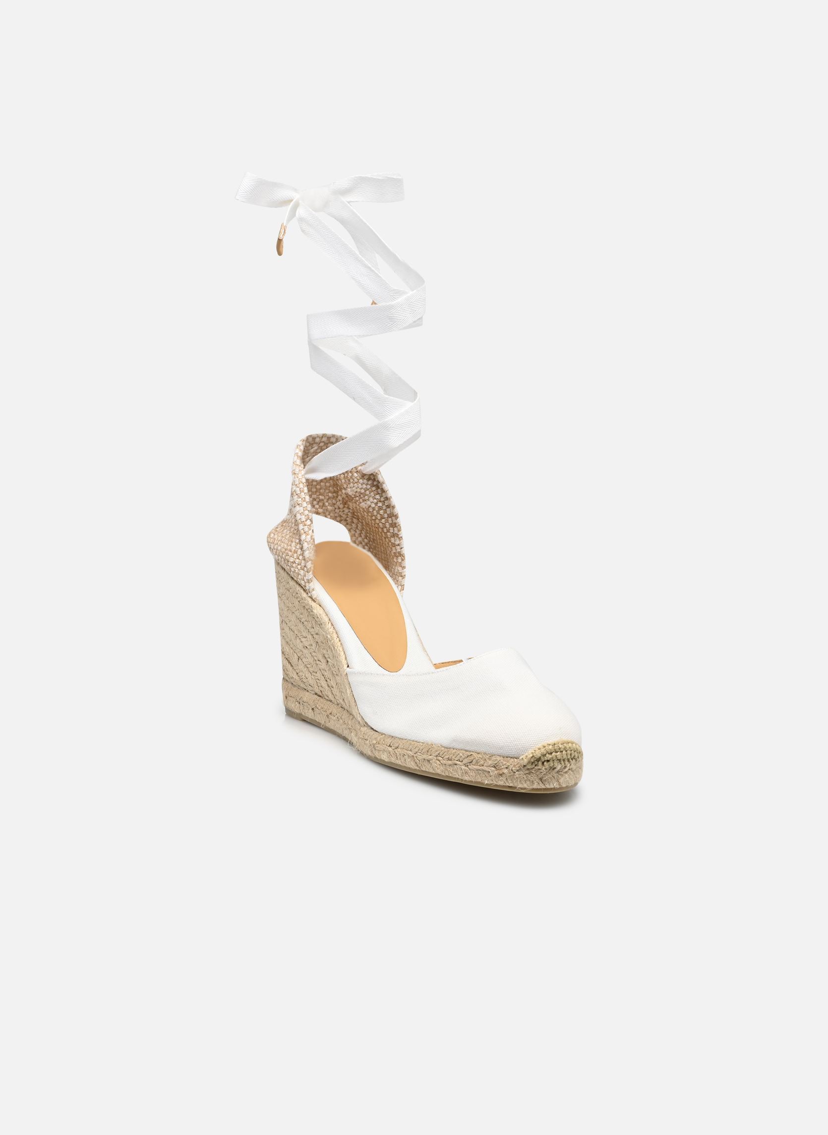 Espadrilles compensées et plateformes Carina H8 femme blanc Castaner Espadrilles compensées et plateformes Carina H8 femme blanc BLANCO