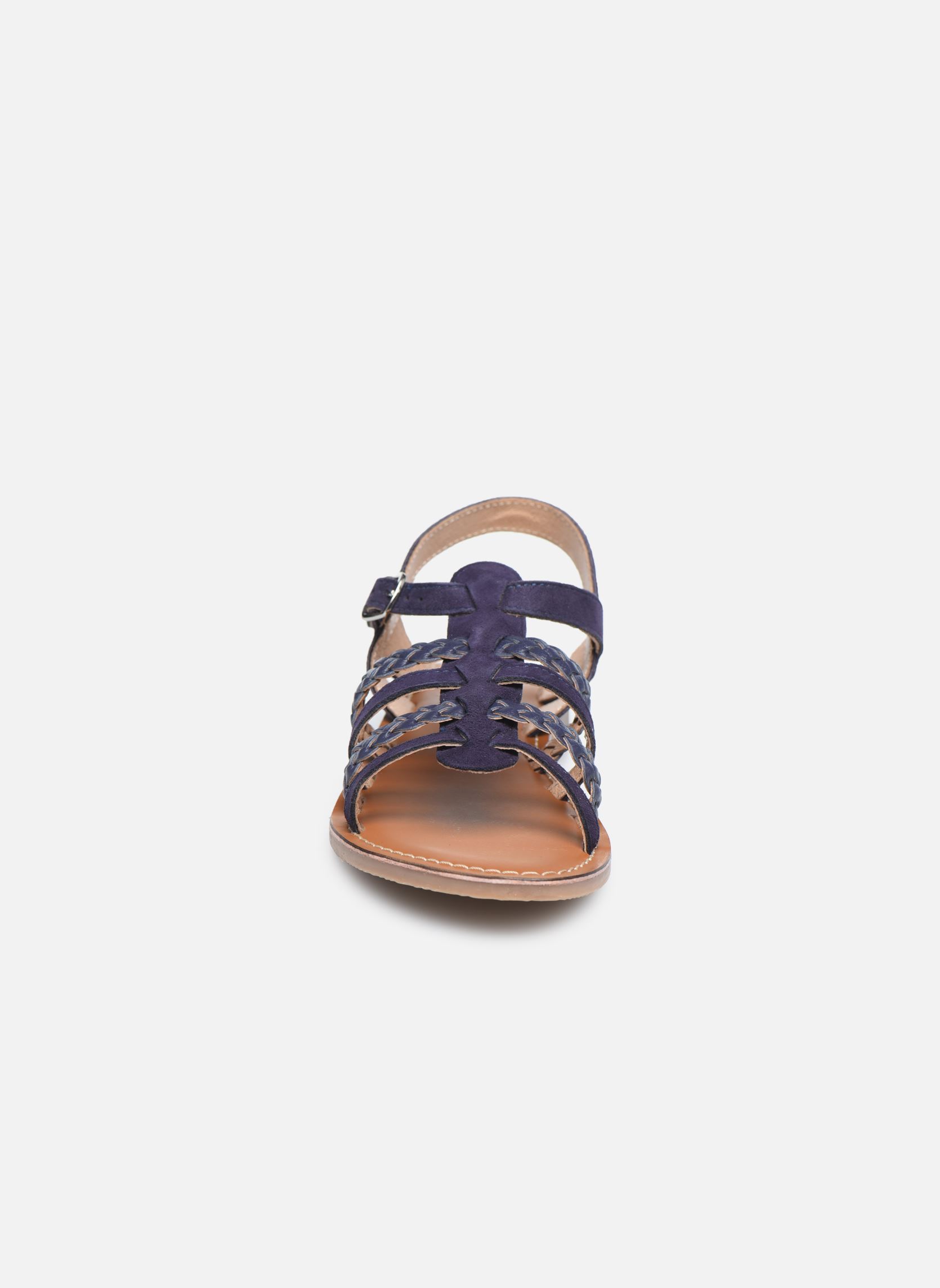 Sandalen Mathilde meisjes blauw L'Atelier Tropézien Sandalen Mathilde meisjes blauw BLUE MESH NAVY SUEDE