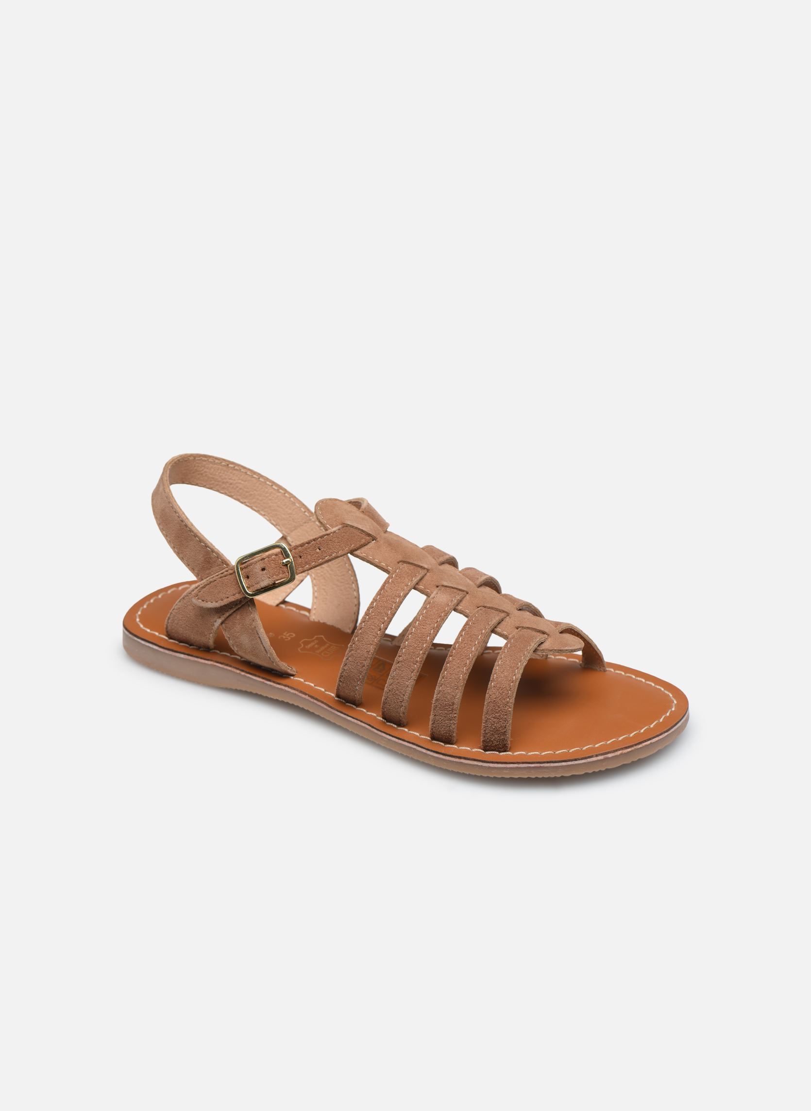 Sandalen Mathilde meisjes bruin L'Atelier Tropézien Sandalen Mathilde meisjes bruin NUDE SUEDE C