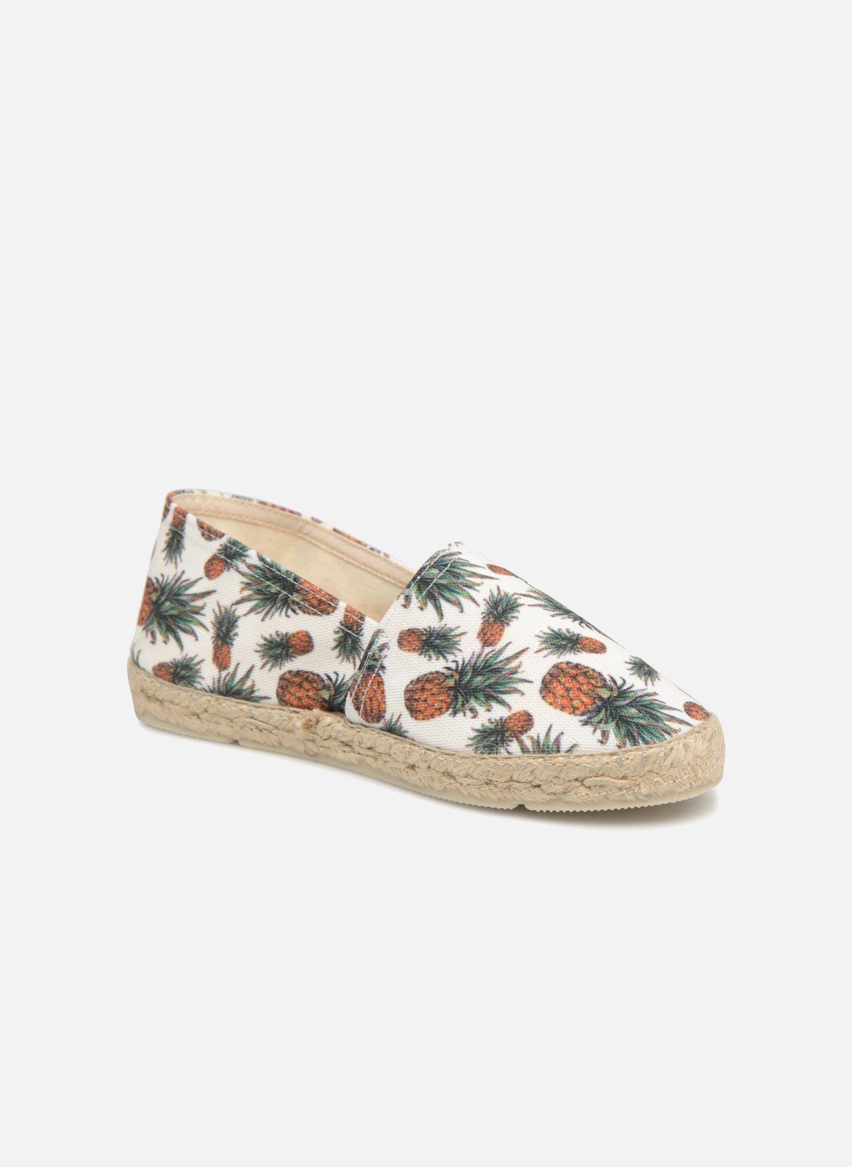 Espadrilles Sabline Fruit E meisjes wit La maison de l'espadrille Espadrilles Sabline Fruit E meisjes wit ANANAS