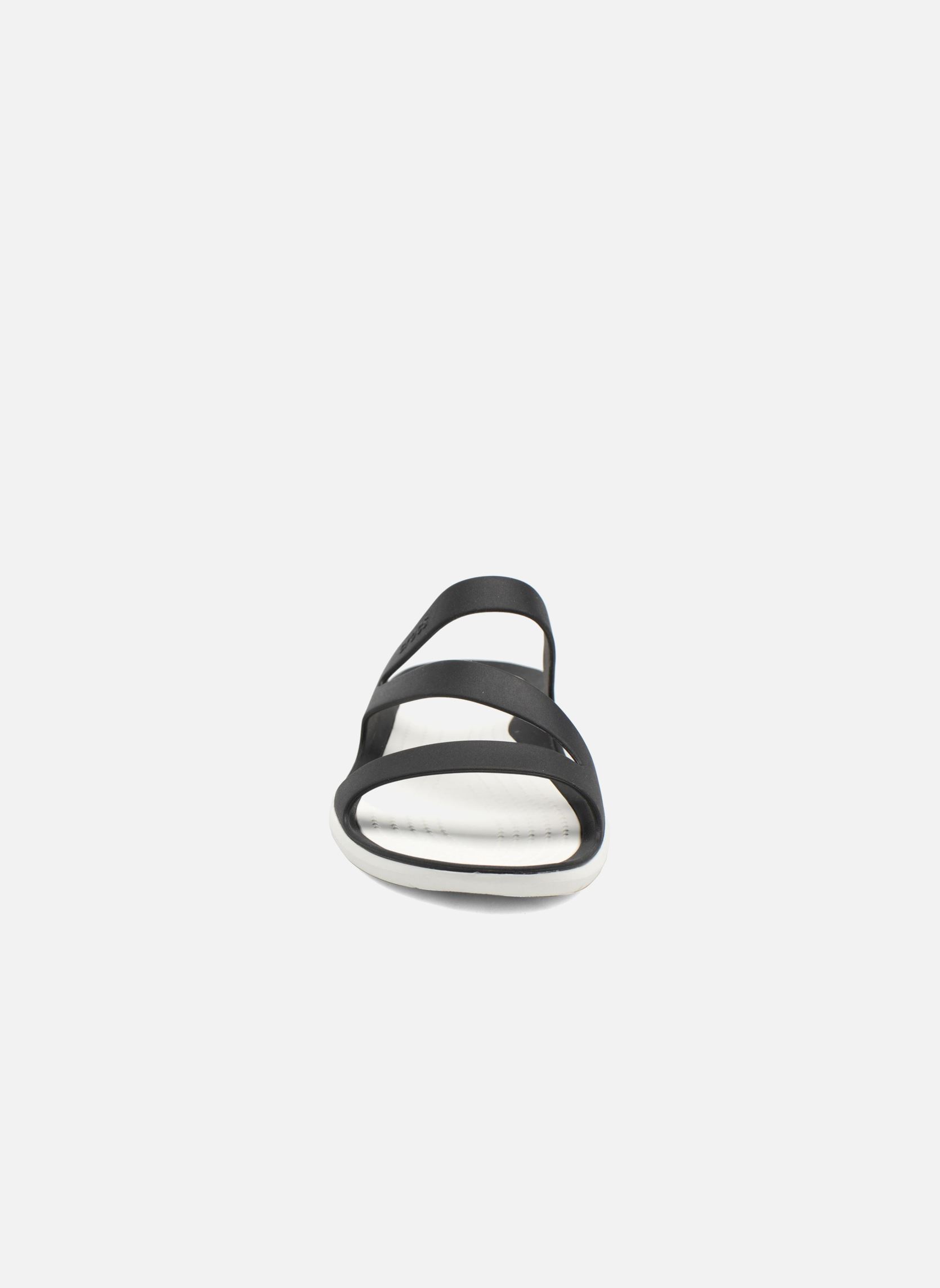 Pantoletten Swiftwater Sandal W damen schwarz Crocs Pantoletten Swiftwater Sandal W damen schwarz Black/white