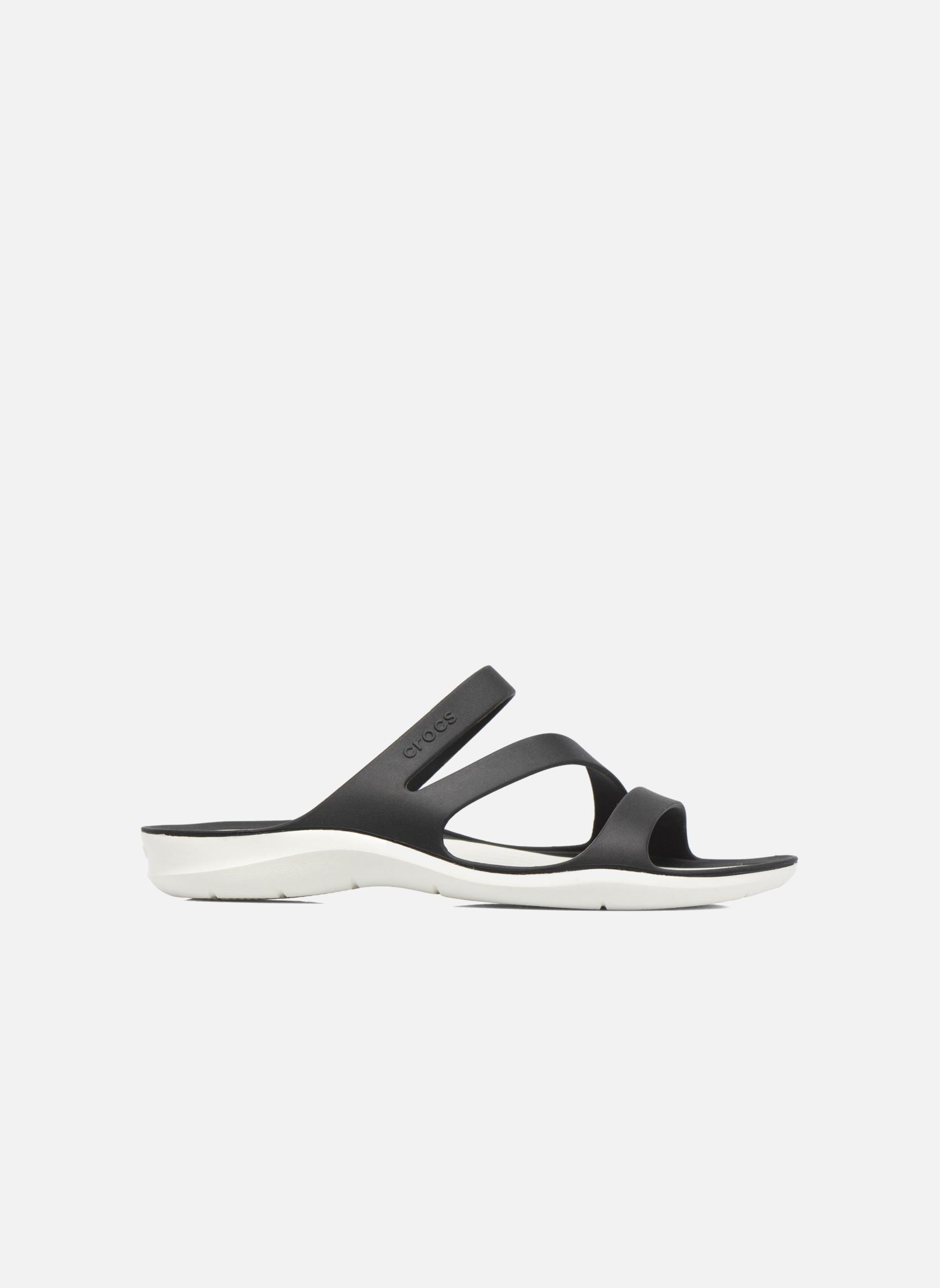 Pantoletten Swiftwater Sandal W damen schwarz Crocs Pantoletten Swiftwater Sandal W damen schwarz Black/white