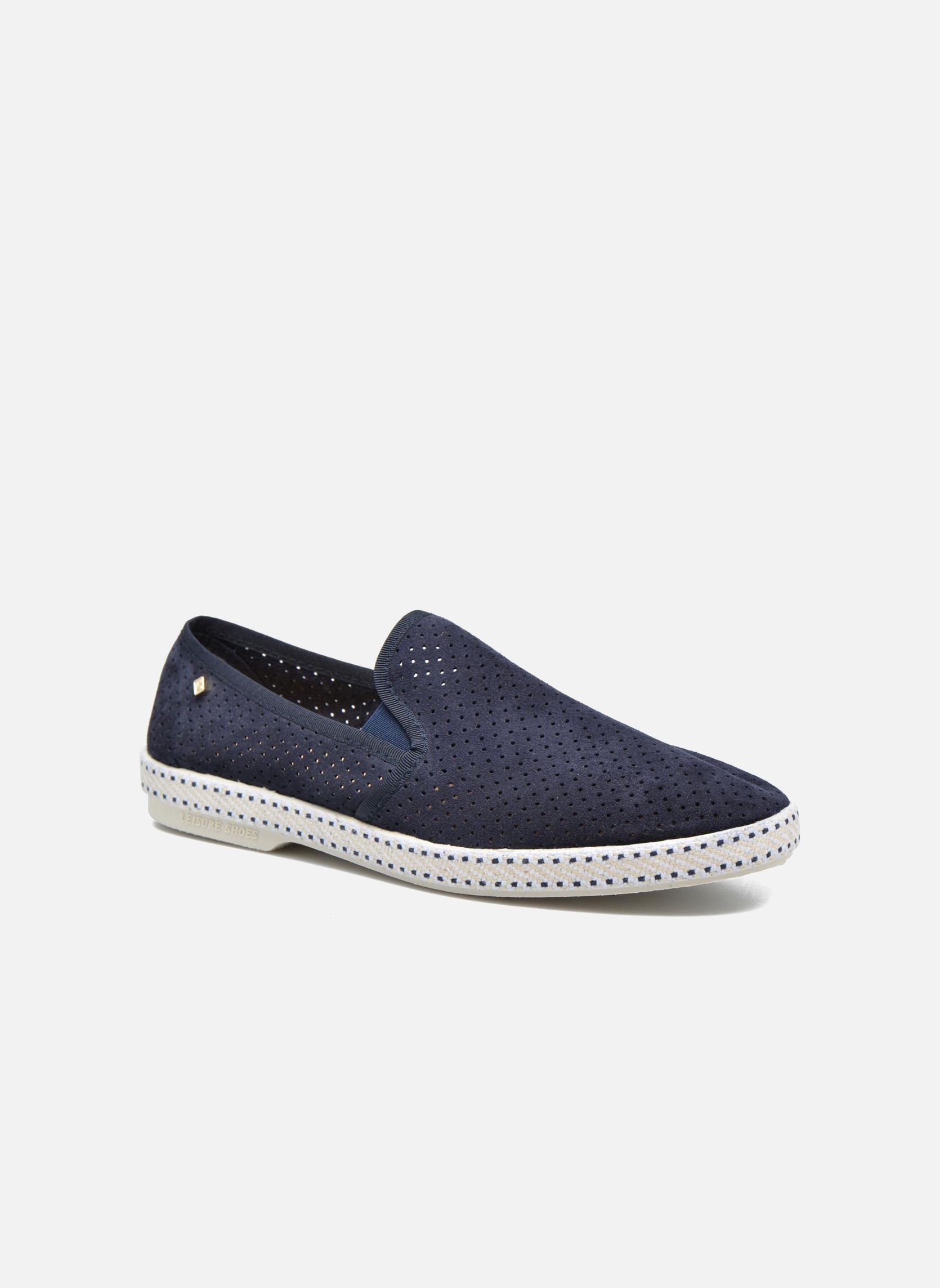 Rivieras Classic Mesh Uomo - Espadrillas in Tela Blu Marino - 46 EU