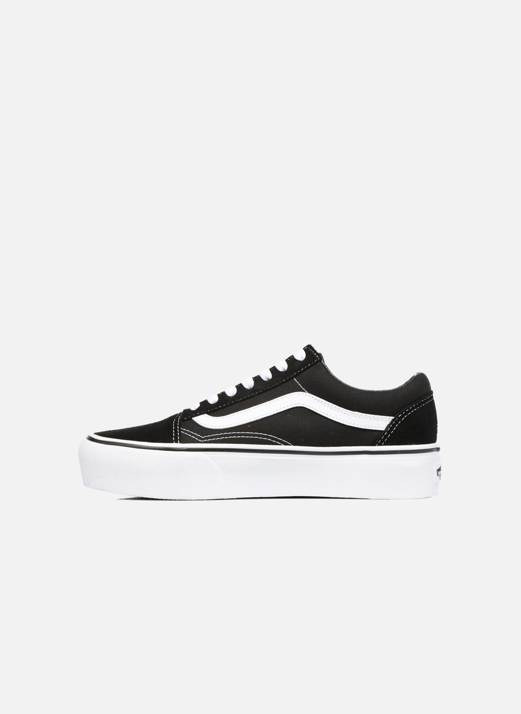 Niedrige Sneaker Old Skool Platform damen schwarz Vans Niedrige Sneaker Old Skool Platform damen schwarz BLACKWHITE