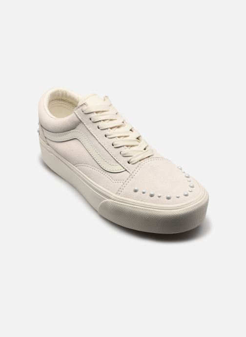 Vans Baskets basses Old Skool Platform femme blanc
