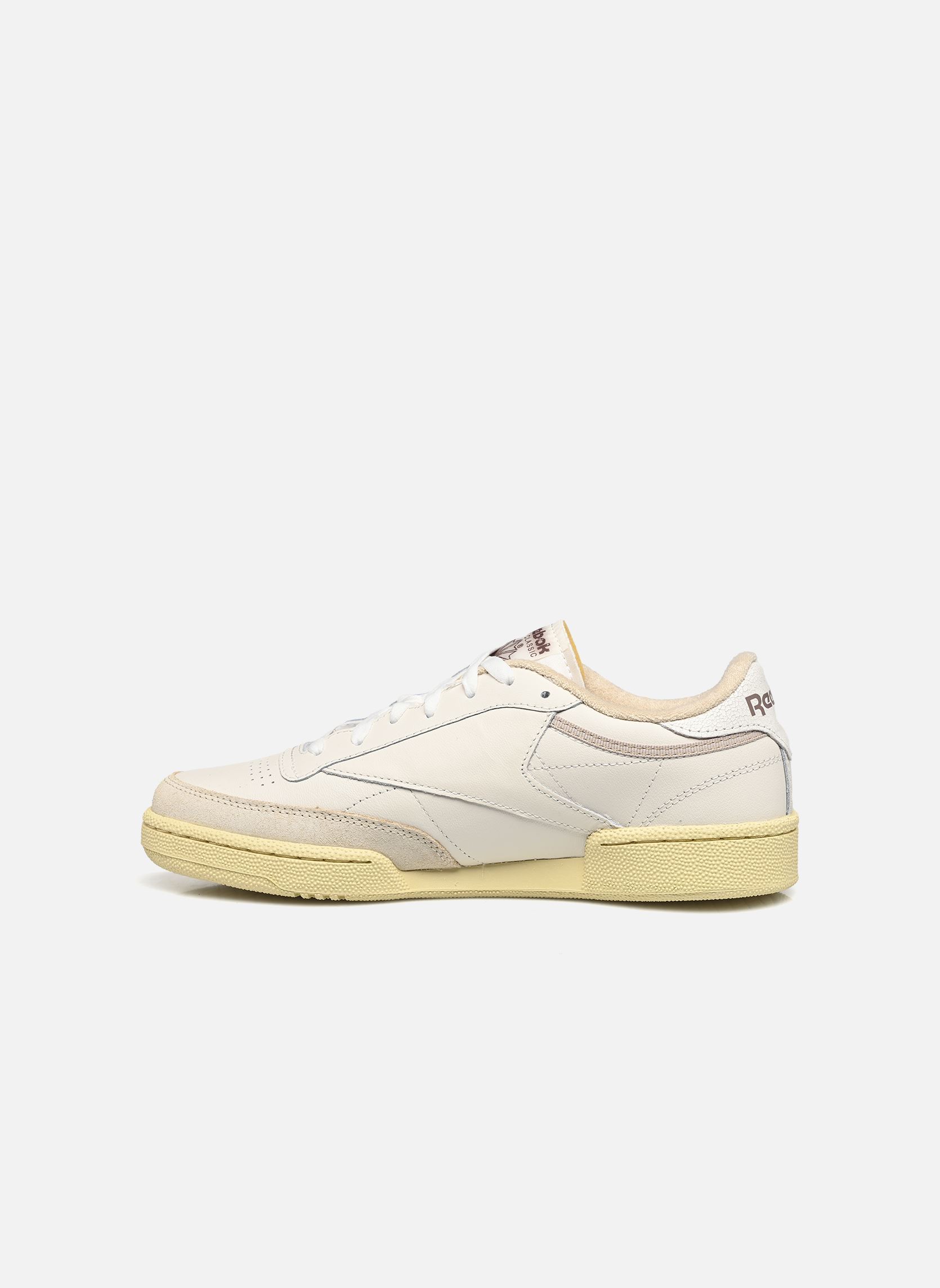 Baskets basses Club C 85 M homme blanc Reebok Baskets basses Club C 85 M homme blanc CHALK/WEATHEREDWHITE/VINTAGECH