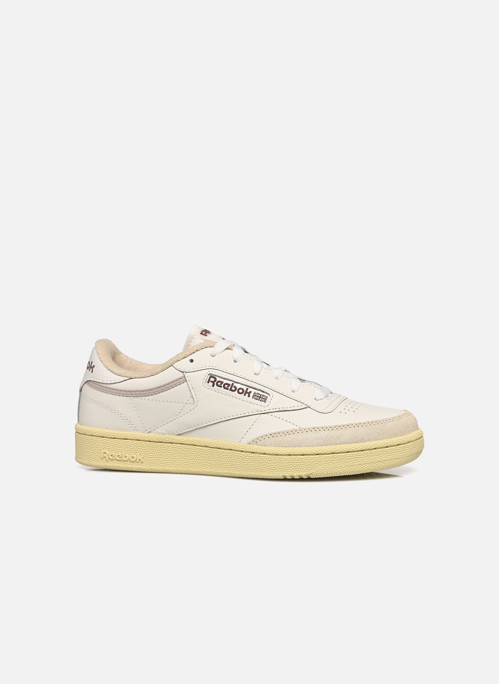 Baskets basses Club C 85 M homme blanc Reebok Baskets basses Club C 85 M homme blanc CHALK/WEATHEREDWHITE/VINTAGECH