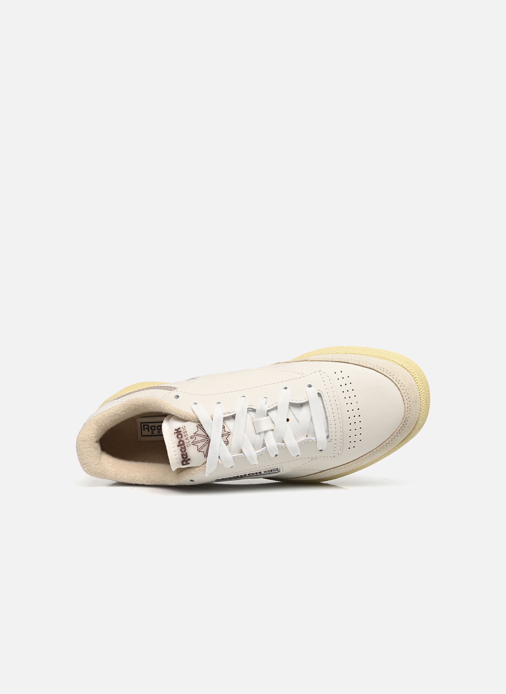 Baskets basses Club C 85 M homme blanc Reebok Baskets basses Club C 85 M homme blanc CHALK/WEATHEREDWHITE/VINTAGECH