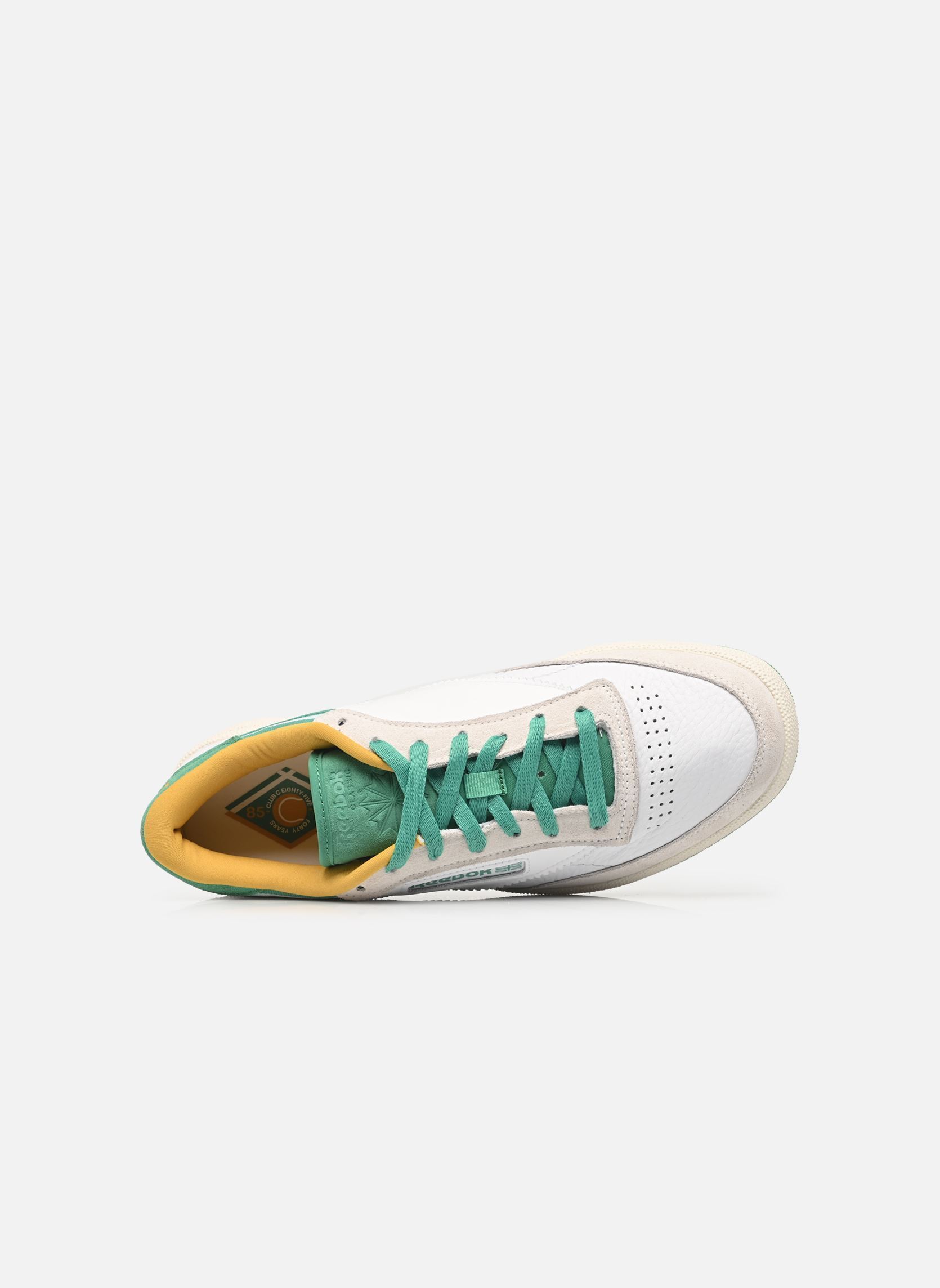 Niedrige Sneaker Club C 85 M herren weiß Reebok Niedrige Sneaker Club C 85 M herren weiß WHITE/UPGRADEGREEN/CHALK