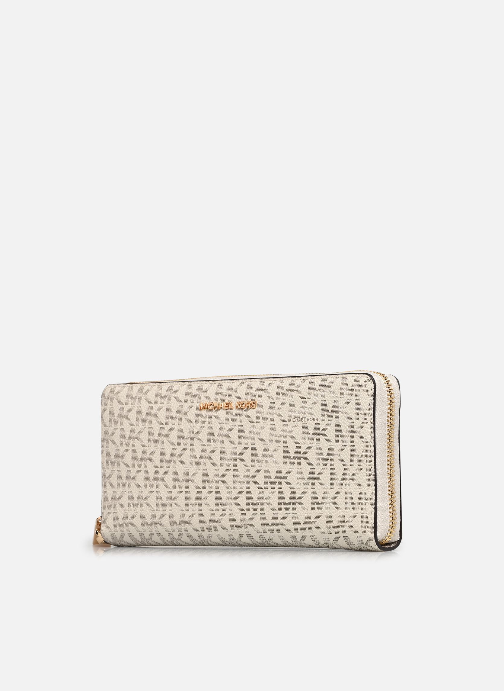Portefeuilles JET SET TRAVEL CONTINENTAL femme blanc Michael Michael Kors Portefeuilles JET SET TRAVEL CONTINENTAL femme blanc VANILLA