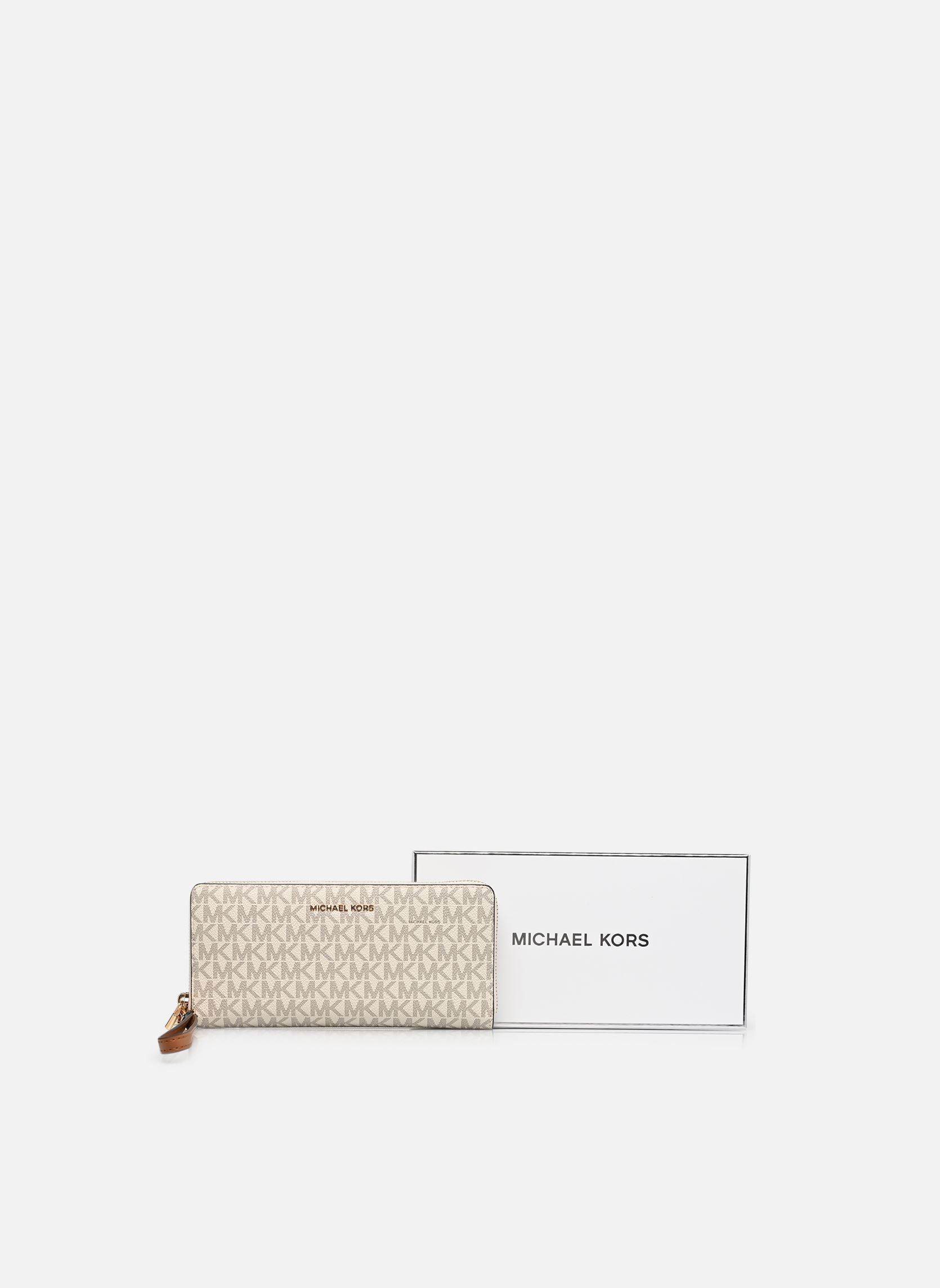 Portefeuilles JET SET TRAVEL CONTINENTAL femme blanc Michael Michael Kors Portefeuilles JET SET TRAVEL CONTINENTAL femme blanc VANILLA