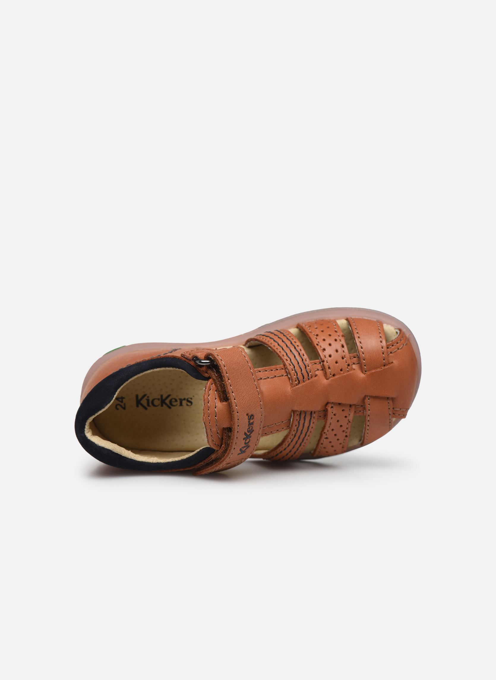Sandales Platiback garçon marron Kickers Sandales Platiback garçon marron Camel