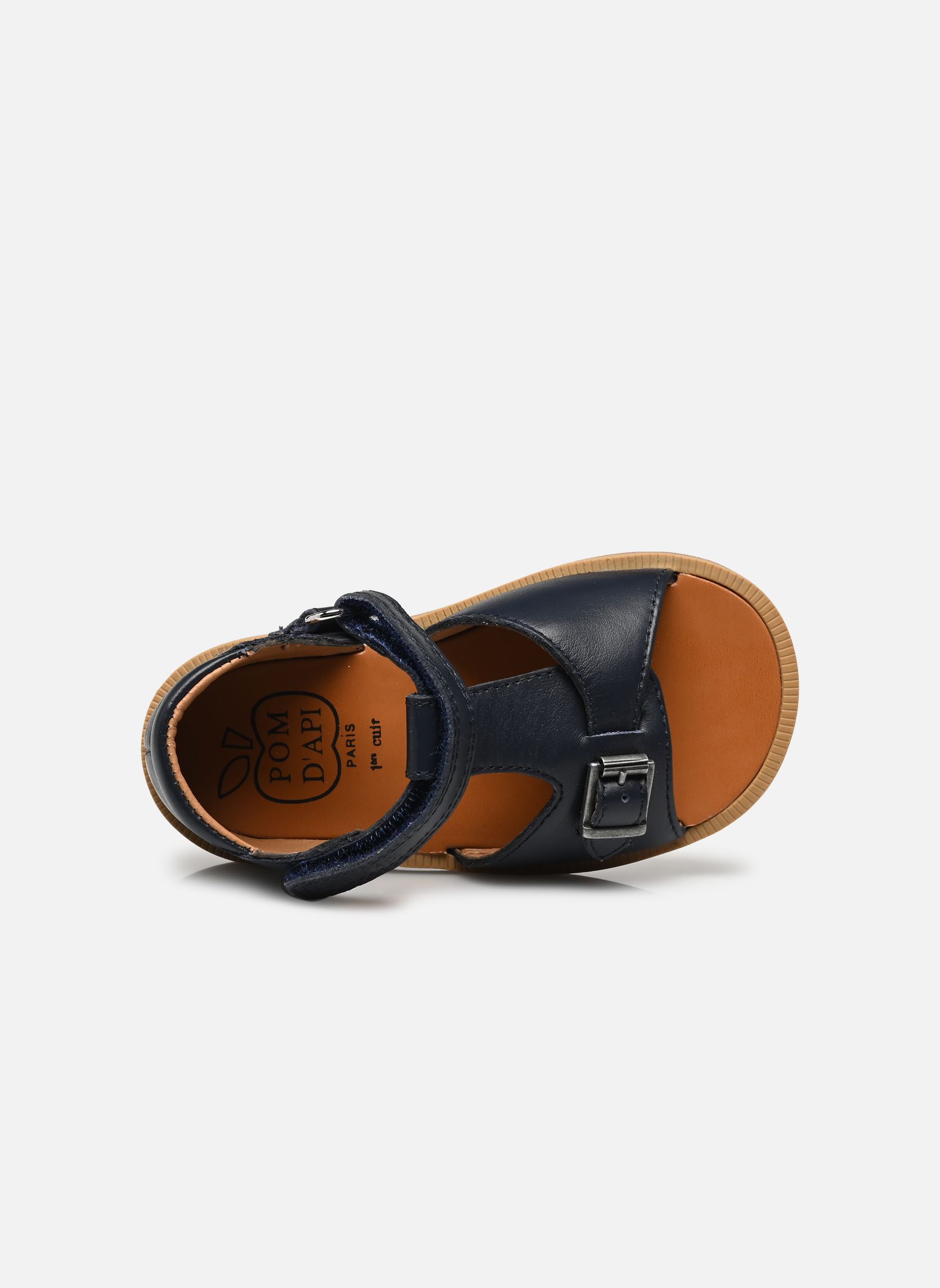Sandales Poppy Easy garçon bleu Pom d Api Sandales Poppy Easy garçon bleu MARINE