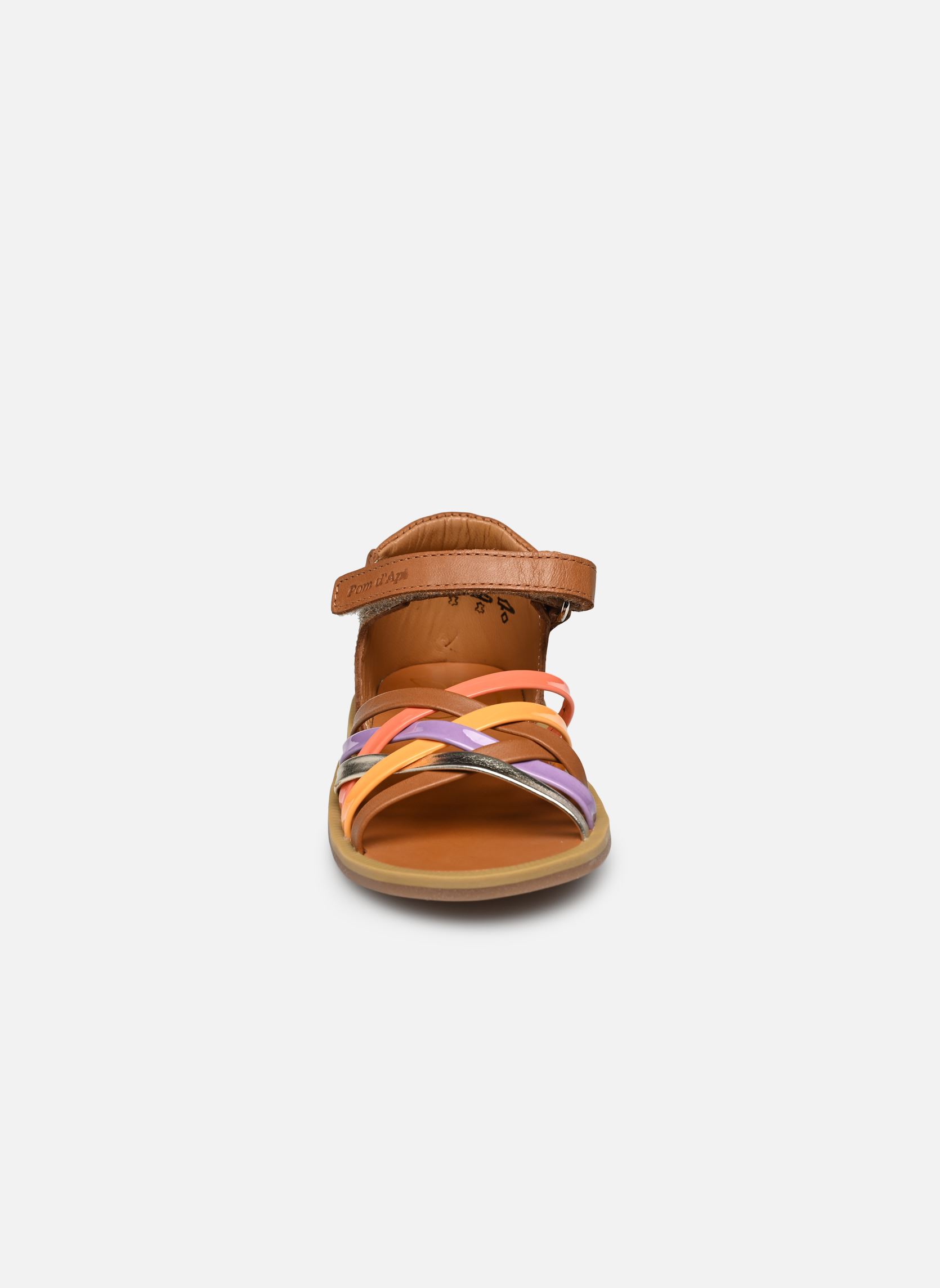 Sandalen Poppy Lux mädchen braun Pom d Api Sandalen Poppy Lux mädchen braun CAMEL MULTI