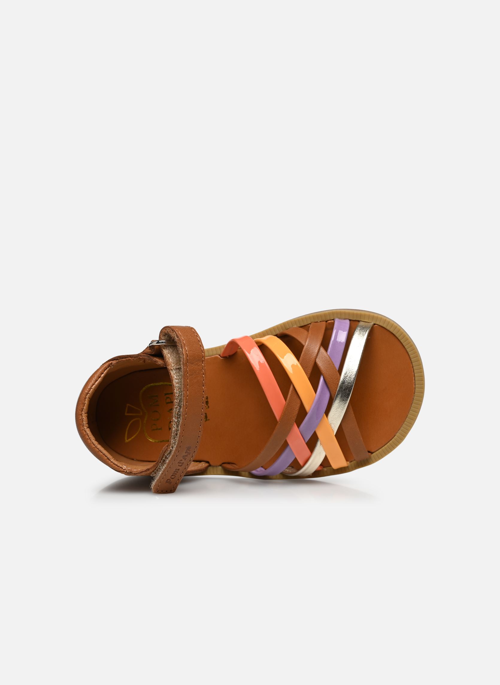 Sandalen Poppy Lux mädchen braun Pom d Api Sandalen Poppy Lux mädchen braun CAMEL MULTI