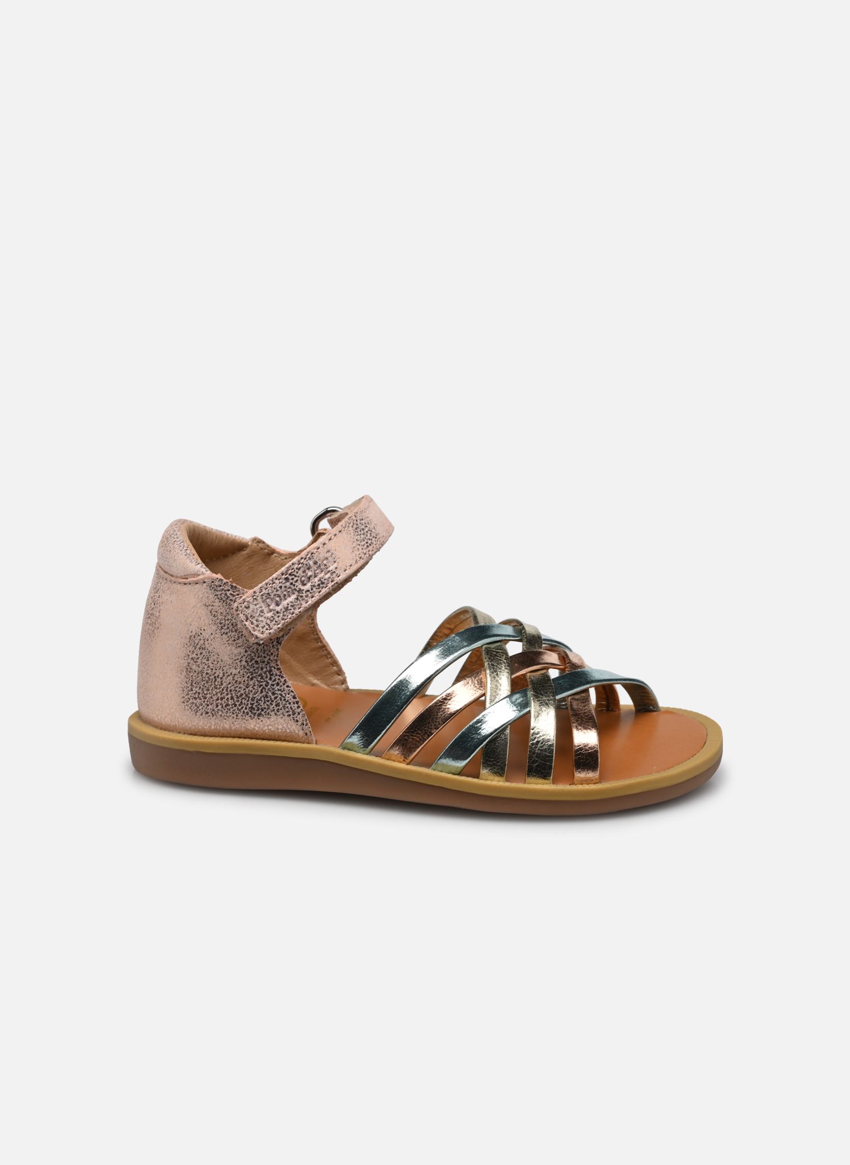 Sandalen Poppy Lux mädchen rosa Pom d Api Sandalen Poppy Lux mädchen rosa NUDE