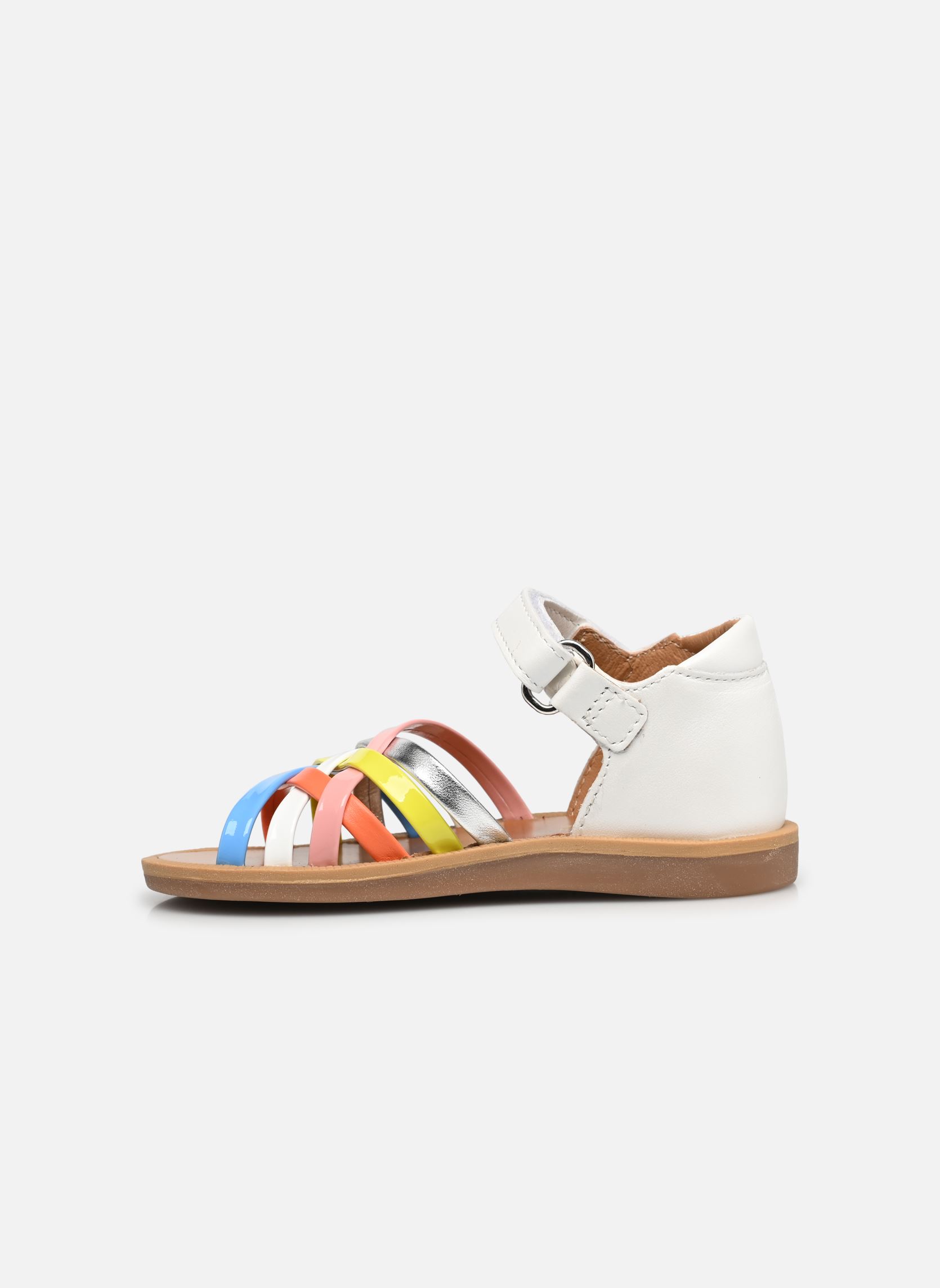 Sandalen Poppy Lux mädchen mehrfarbig Pom d Api Sandalen Poppy Lux mädchen mehrfarbig BLANC 2