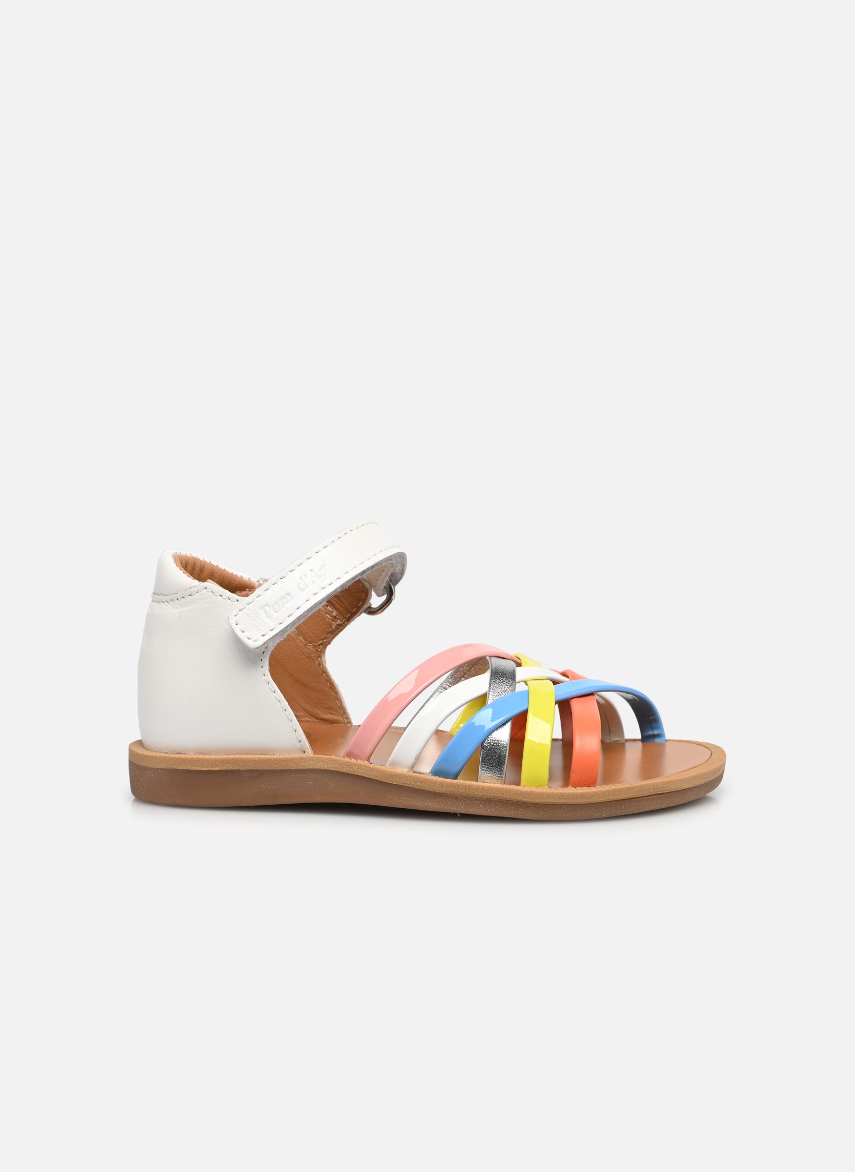 Sandalen Poppy Lux mädchen mehrfarbig Pom d Api Sandalen Poppy Lux mädchen mehrfarbig BLANC 2