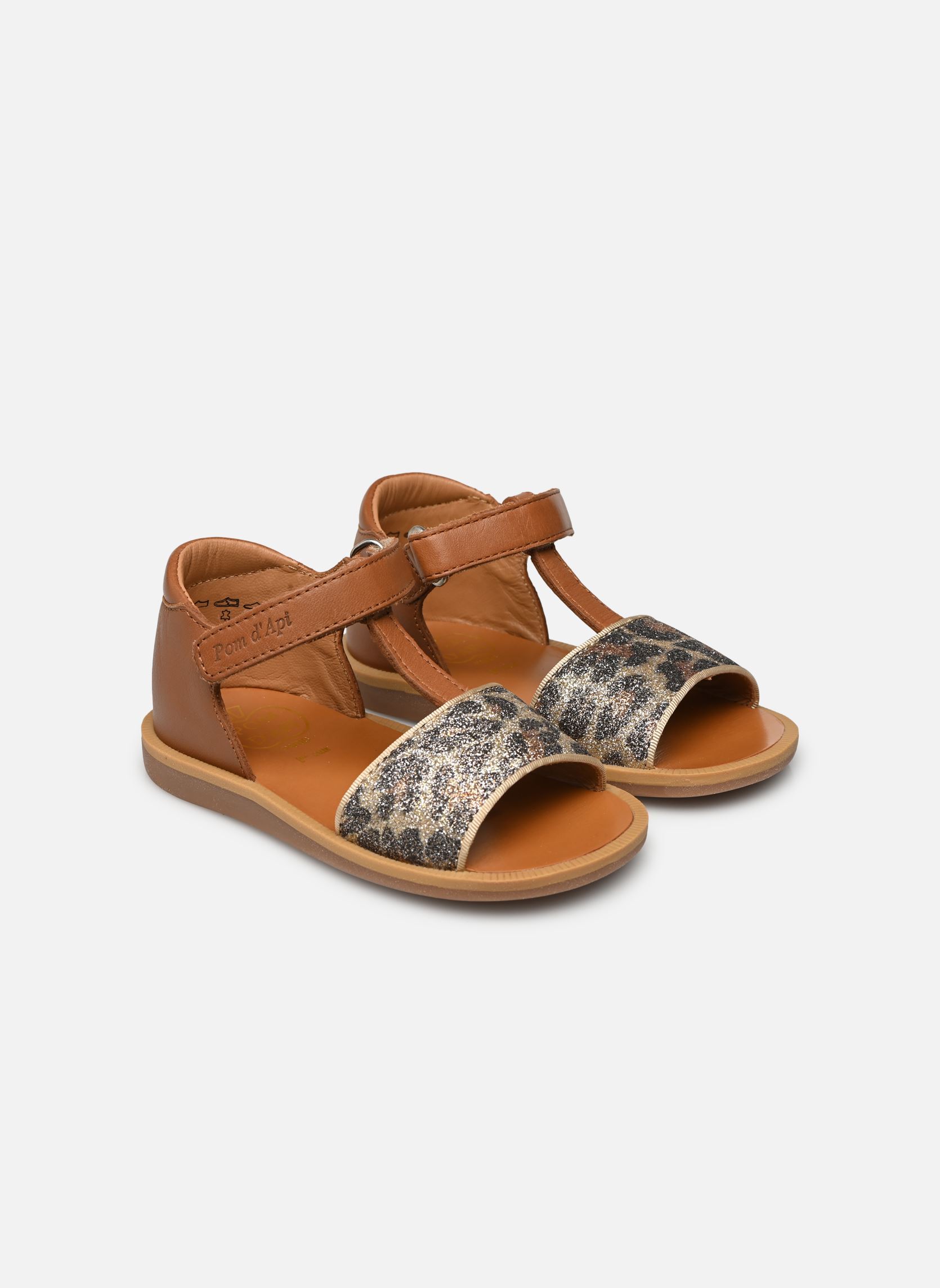 Sandalen Poppy Tao Easy mädchen braun Pom d Api Sandalen Poppy Tao Easy mädchen braun CAMEL - PLATINE