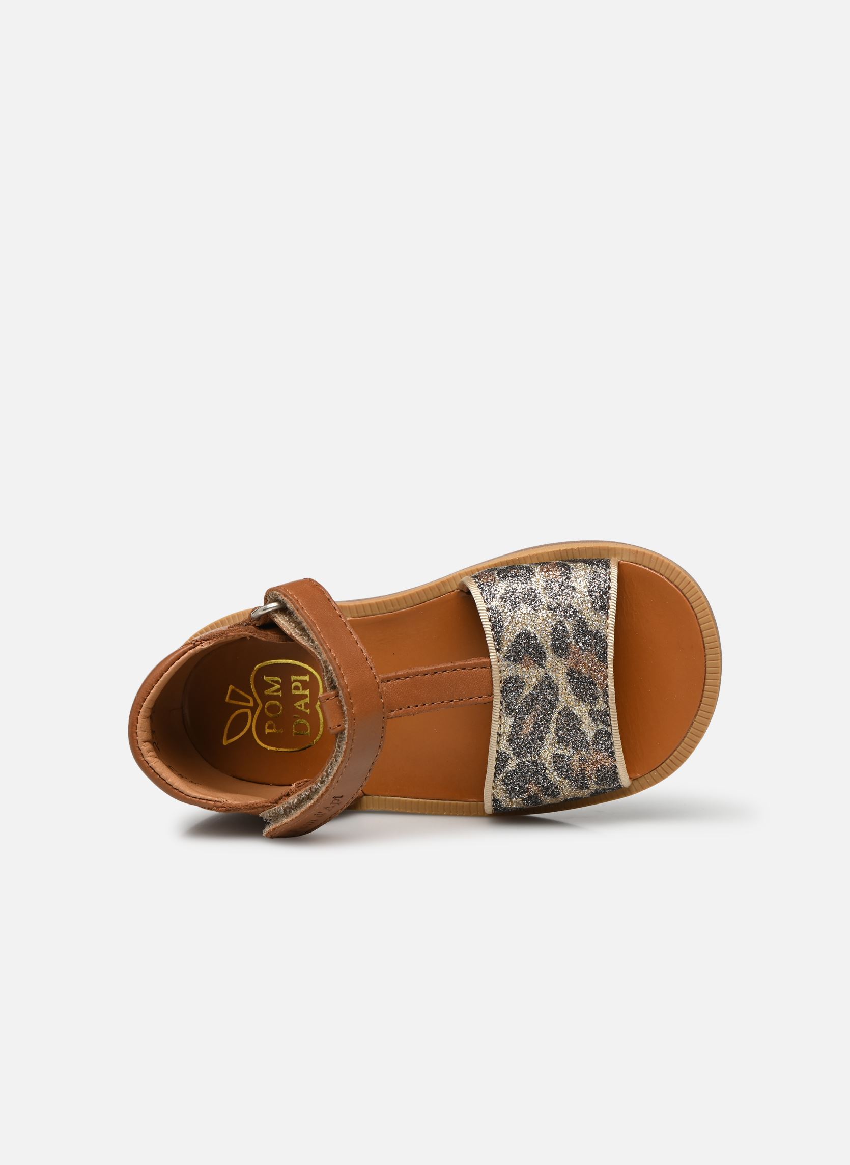 Sandalen Poppy Tao Easy mädchen braun Pom d Api Sandalen Poppy Tao Easy mädchen braun CAMEL - PLATINE