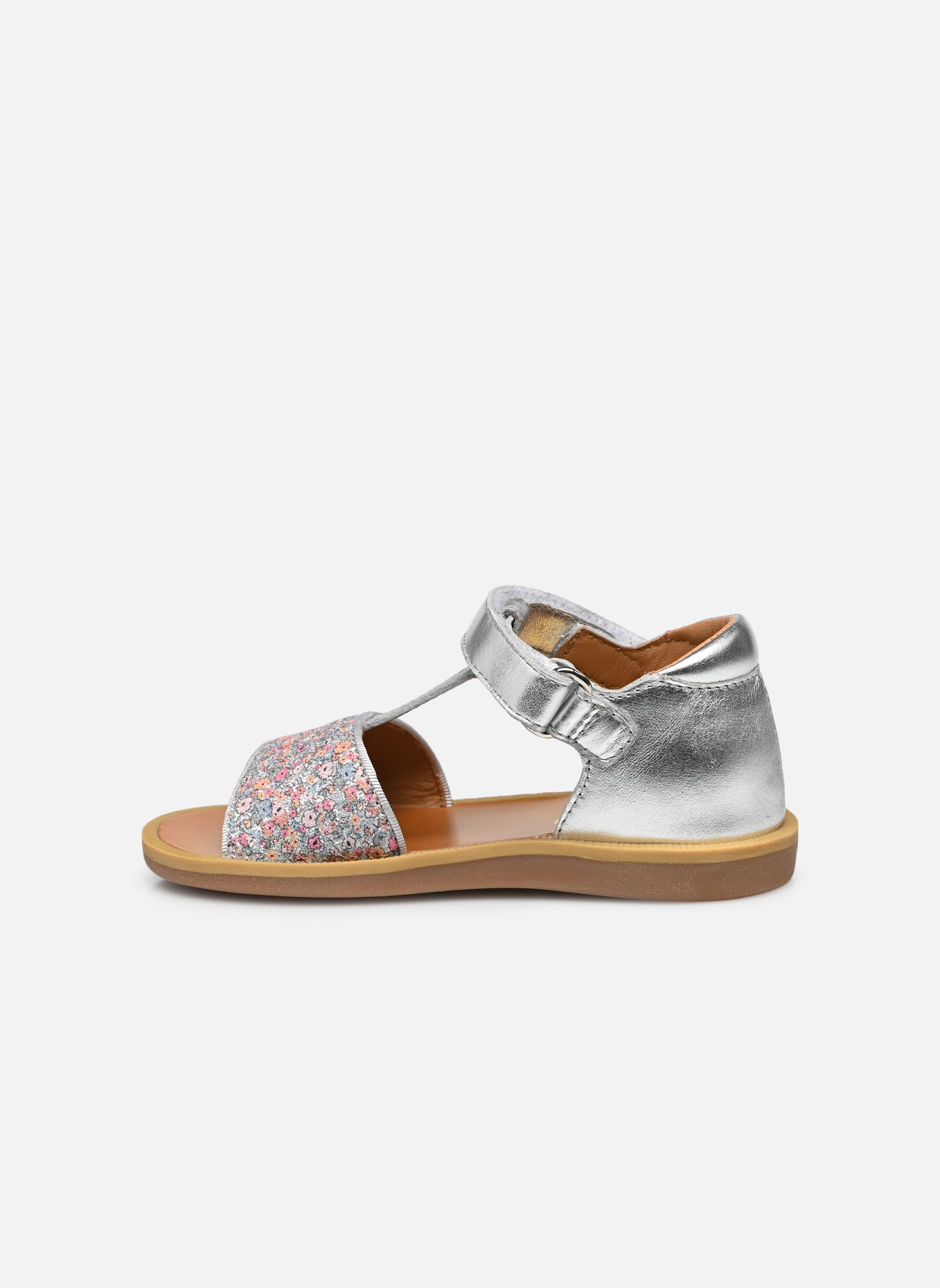 Sandali Poppy Tao Easy bambina argento Pom d Api Sandali Poppy Tao Easy bambina argento ARGENT - MULTI