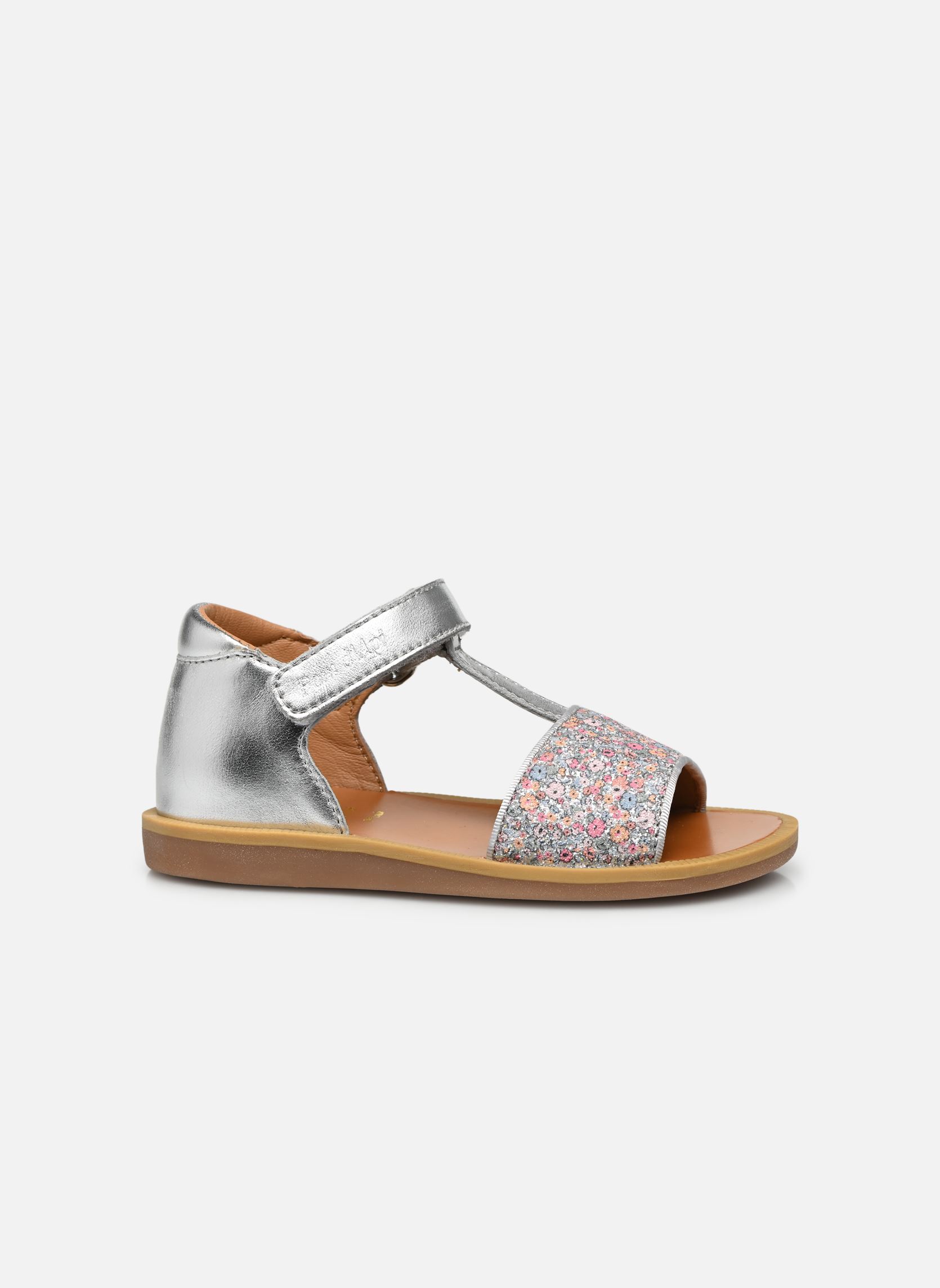 Sandali Poppy Tao Easy bambina argento Pom d Api Sandali Poppy Tao Easy bambina argento ARGENT - MULTI