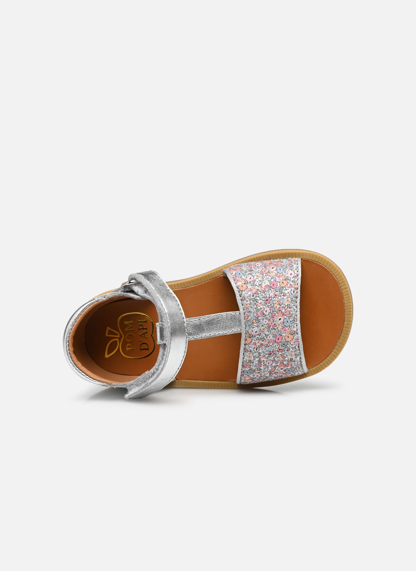 Sandali Poppy Tao Easy bambina argento Pom d Api Sandali Poppy Tao Easy bambina argento ARGENT - MULTI