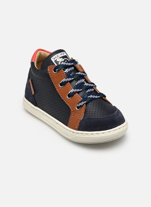Shoo Pom Schuhe für die ersten Schritte Bouba Zip Box jungen blau