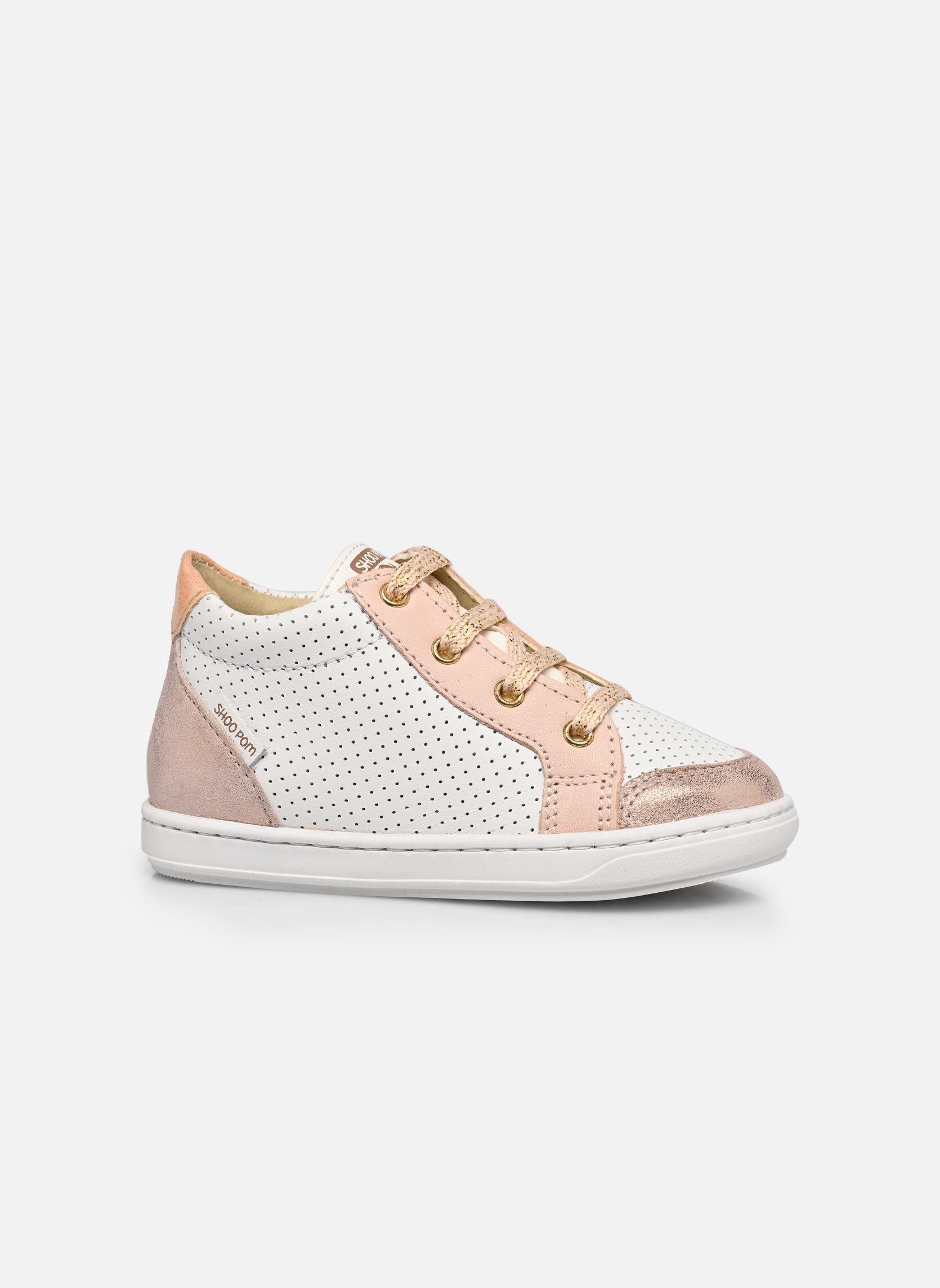 Chaussures premiers pas Bouba Zip Box fille blanc Shoo Pom Chaussures premiers pas Bouba Zip Box fille blanc WHITE-COPPER