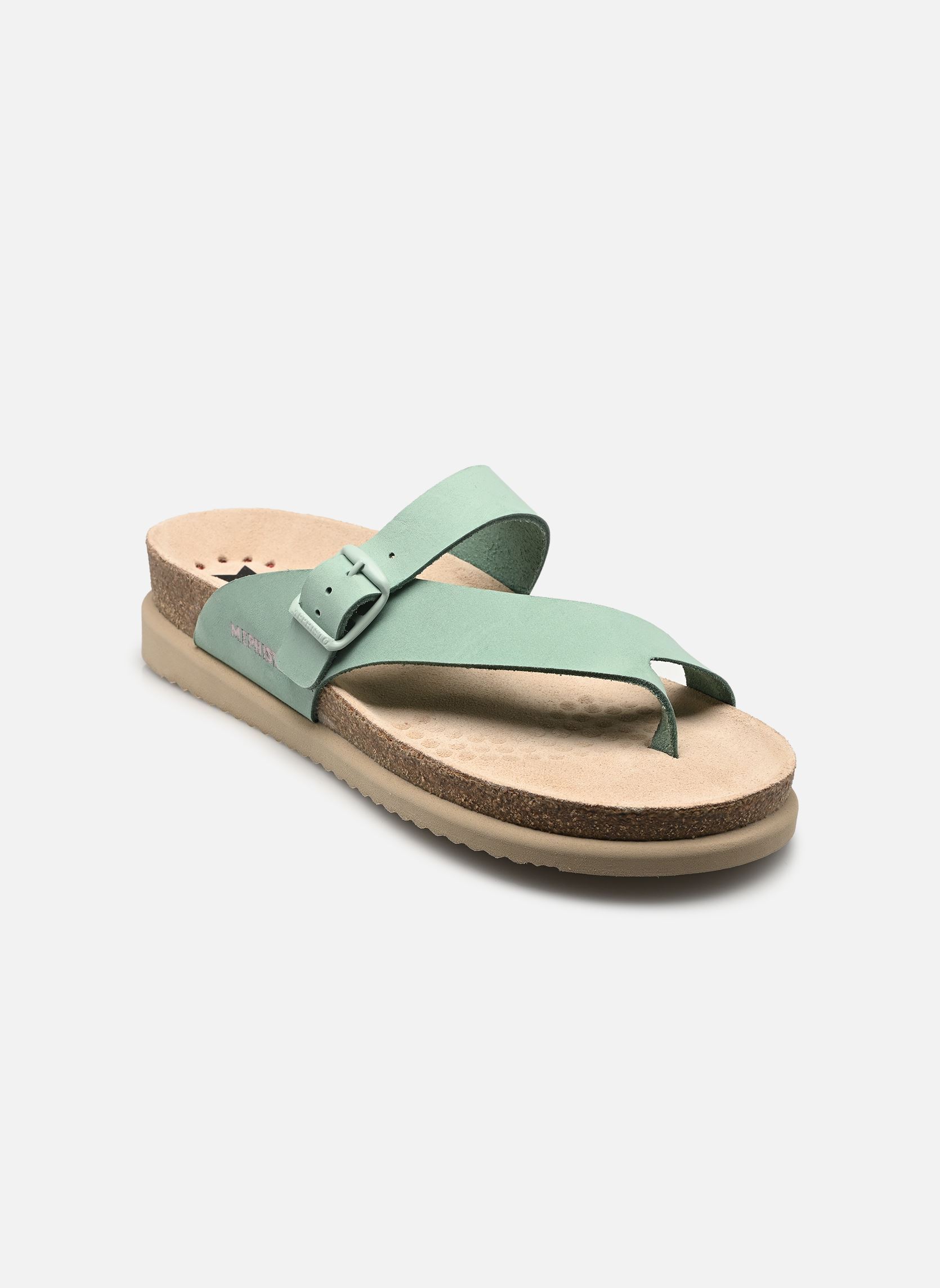 Mules Helen femme bleu Mephisto Mules Helen femme bleu LIGHT GRASS