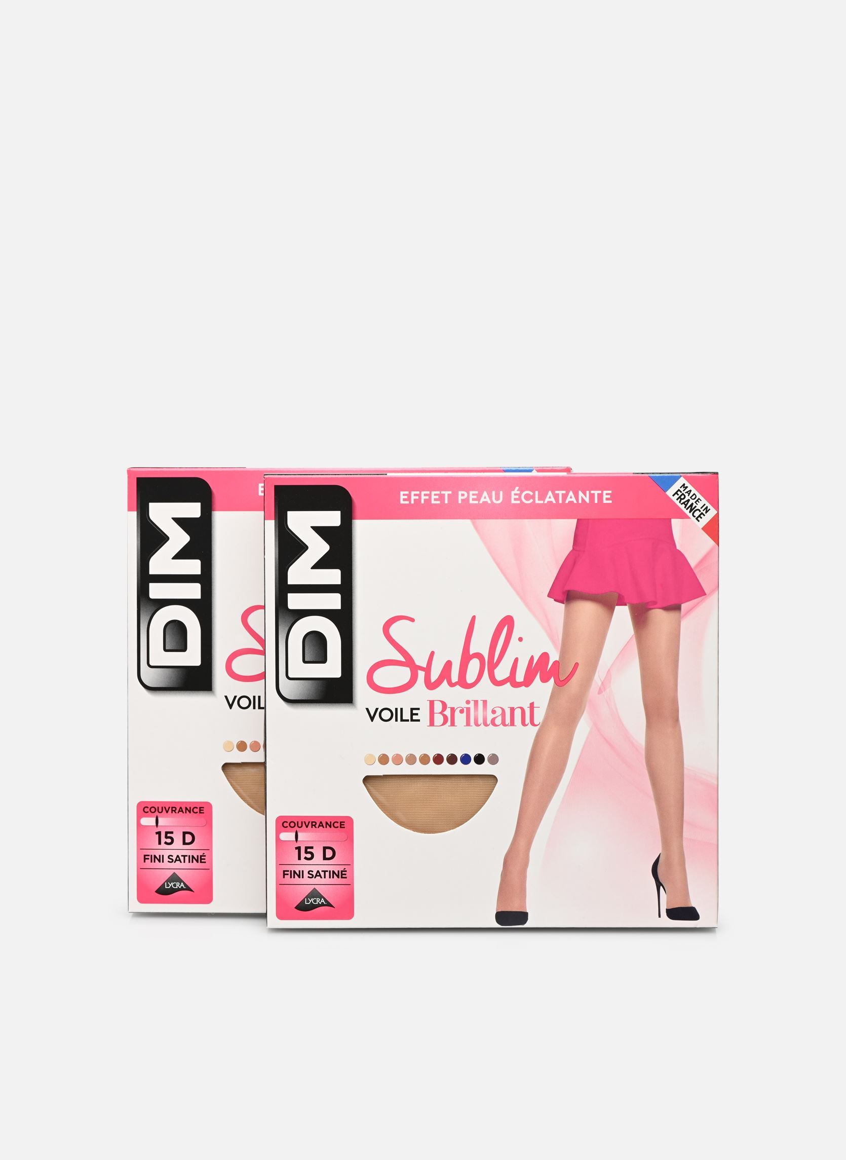 Chaussettes et collants Dim Sublim Voile Collant 15D Lot de 2 pour Accessoires
