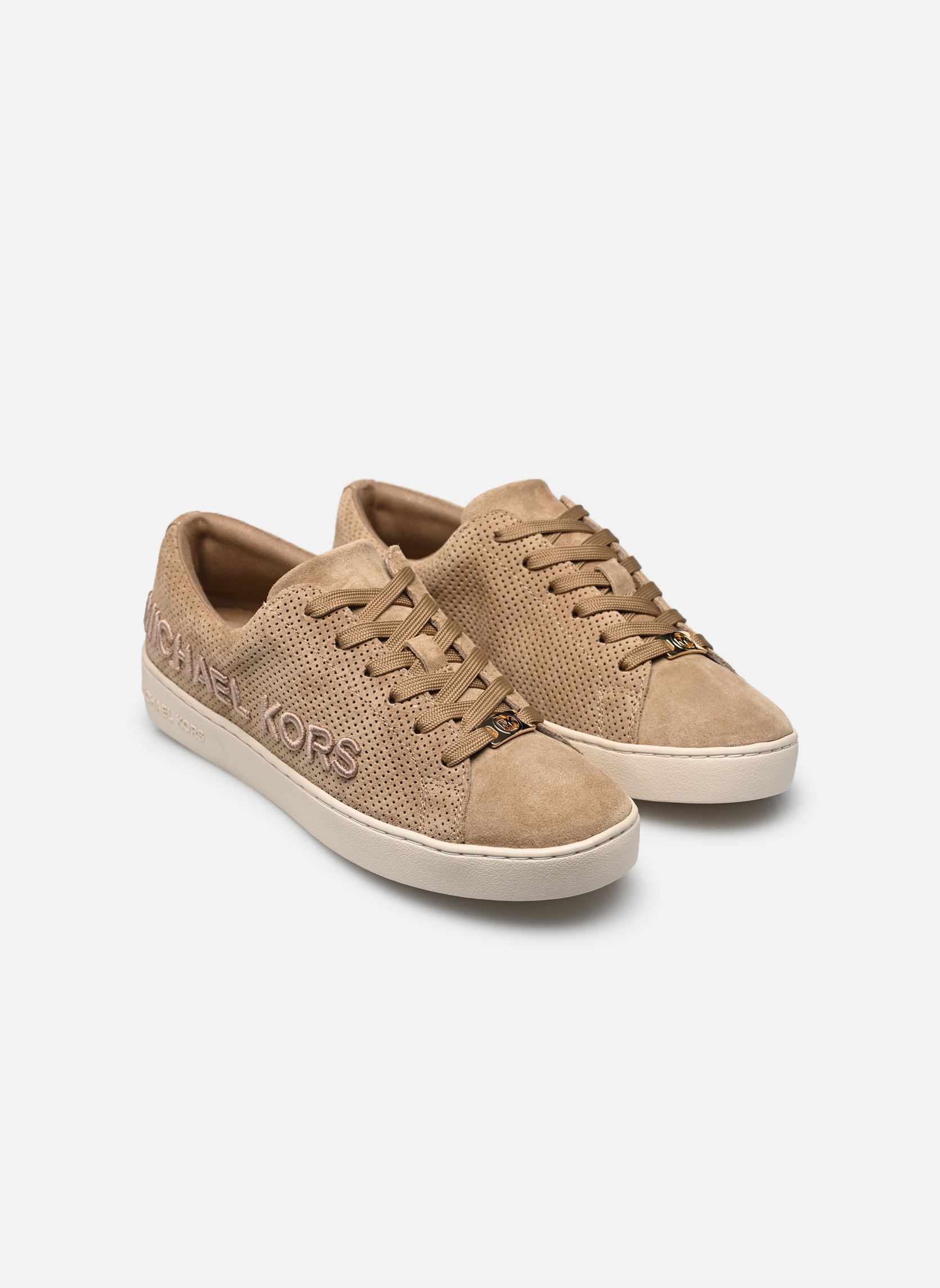 Sneakers basse KEATON LACE UP donna beige Michael Michael Kors Sneakers basse KEATON LACE UP donna beige HUSK