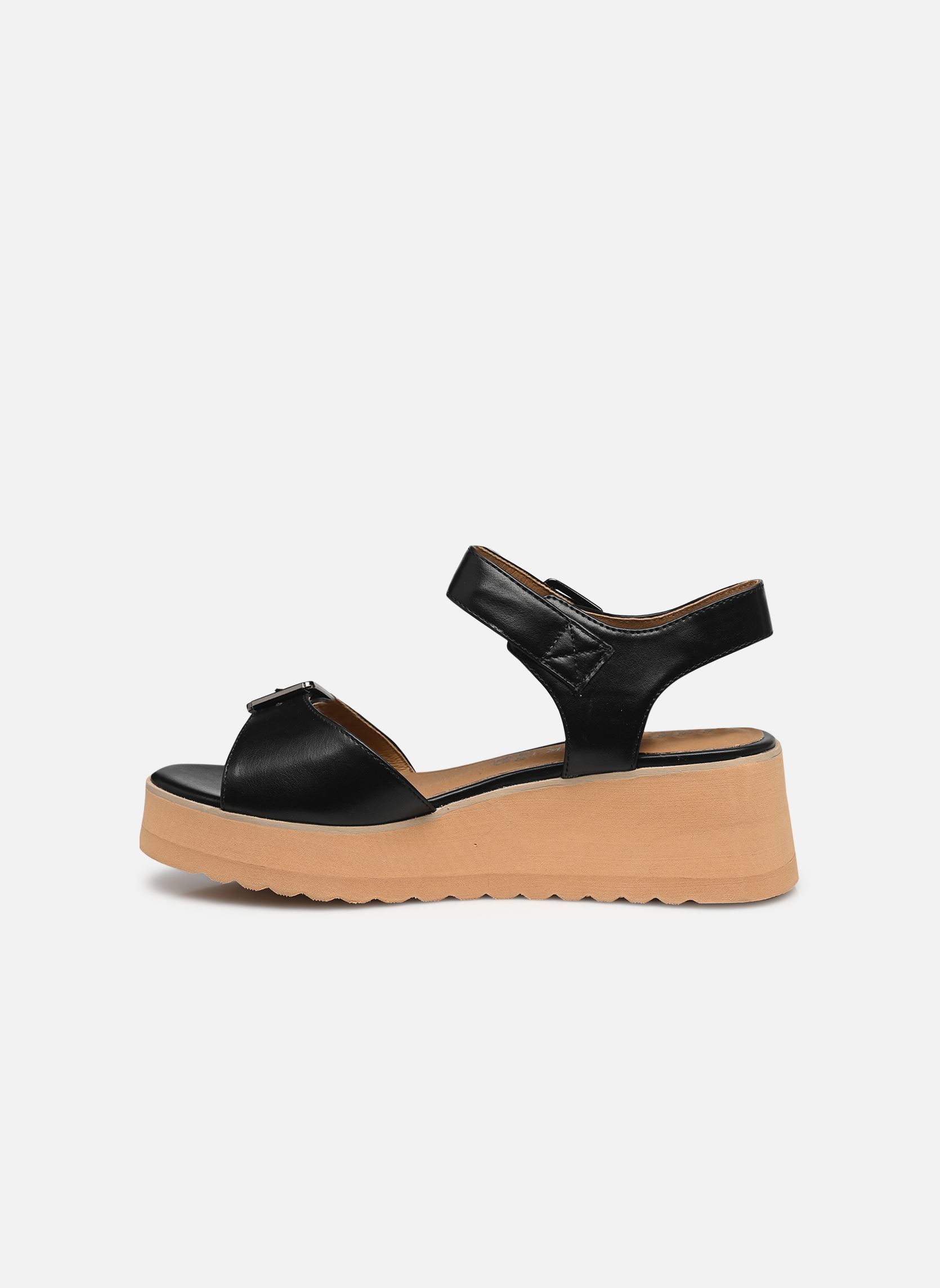 Sandali con zeppa e plateau Helena donna nero Chattawak Sandali con zeppa e plateau Helena donna nero Noir new