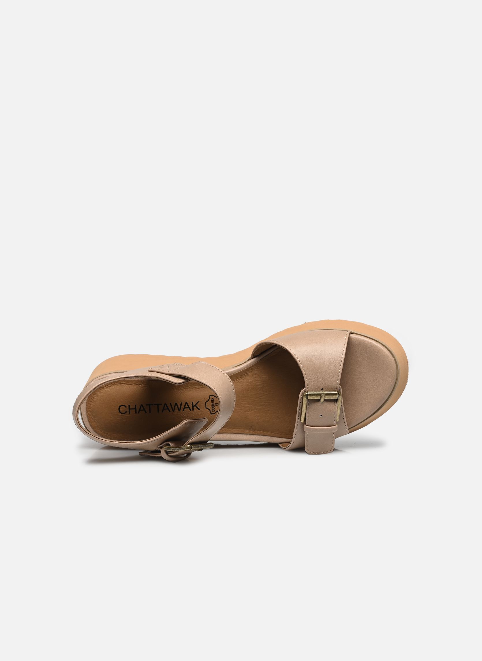 Keil- und Plateausandalen Helena damen beige Chattawak Keil- und Plateausandalen Helena damen beige Taupe