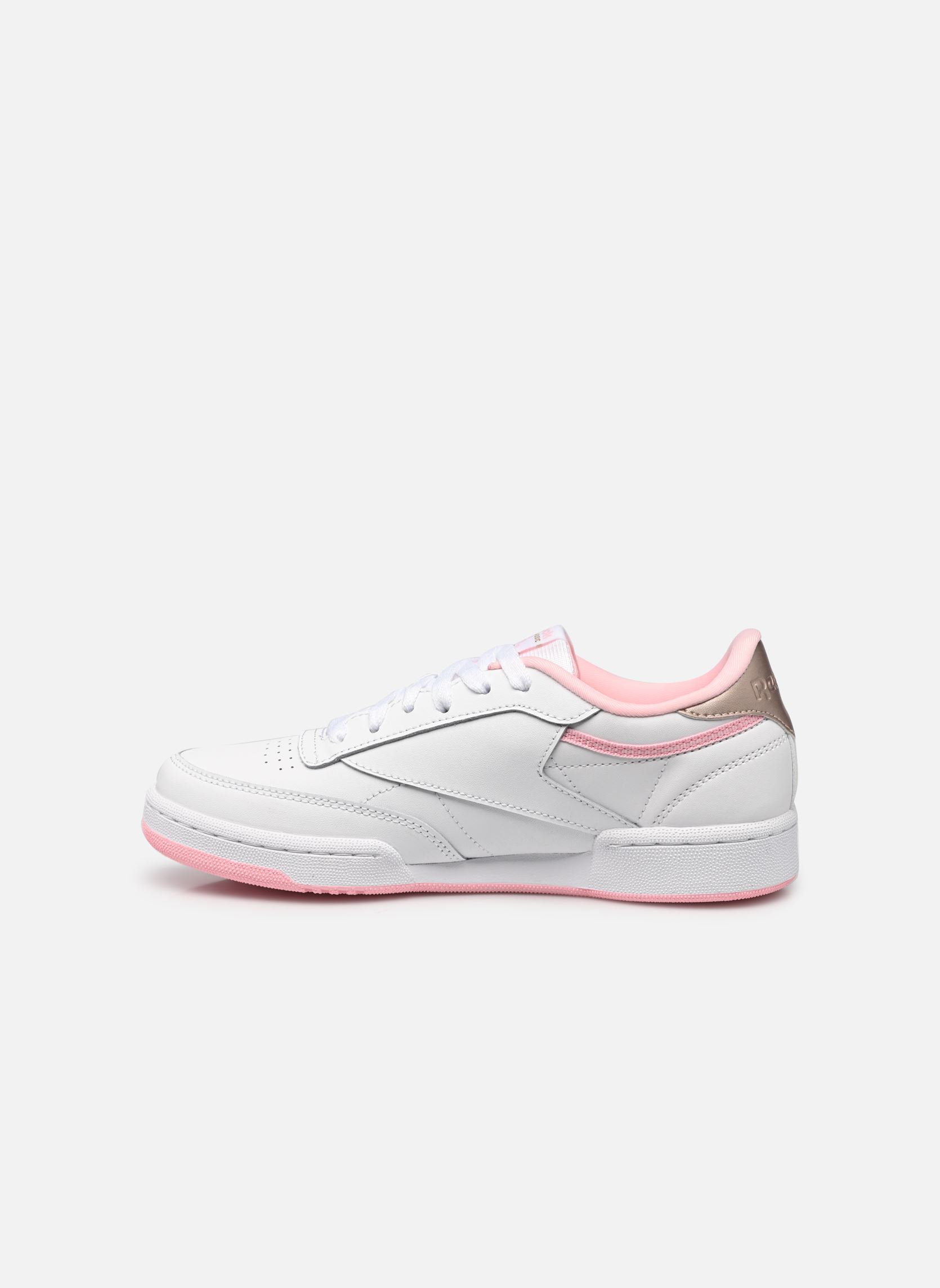 Baskets basses Club C J fille blanc Reebok Baskets basses Club C J fille blanc White/Pnkglw/Rosgol