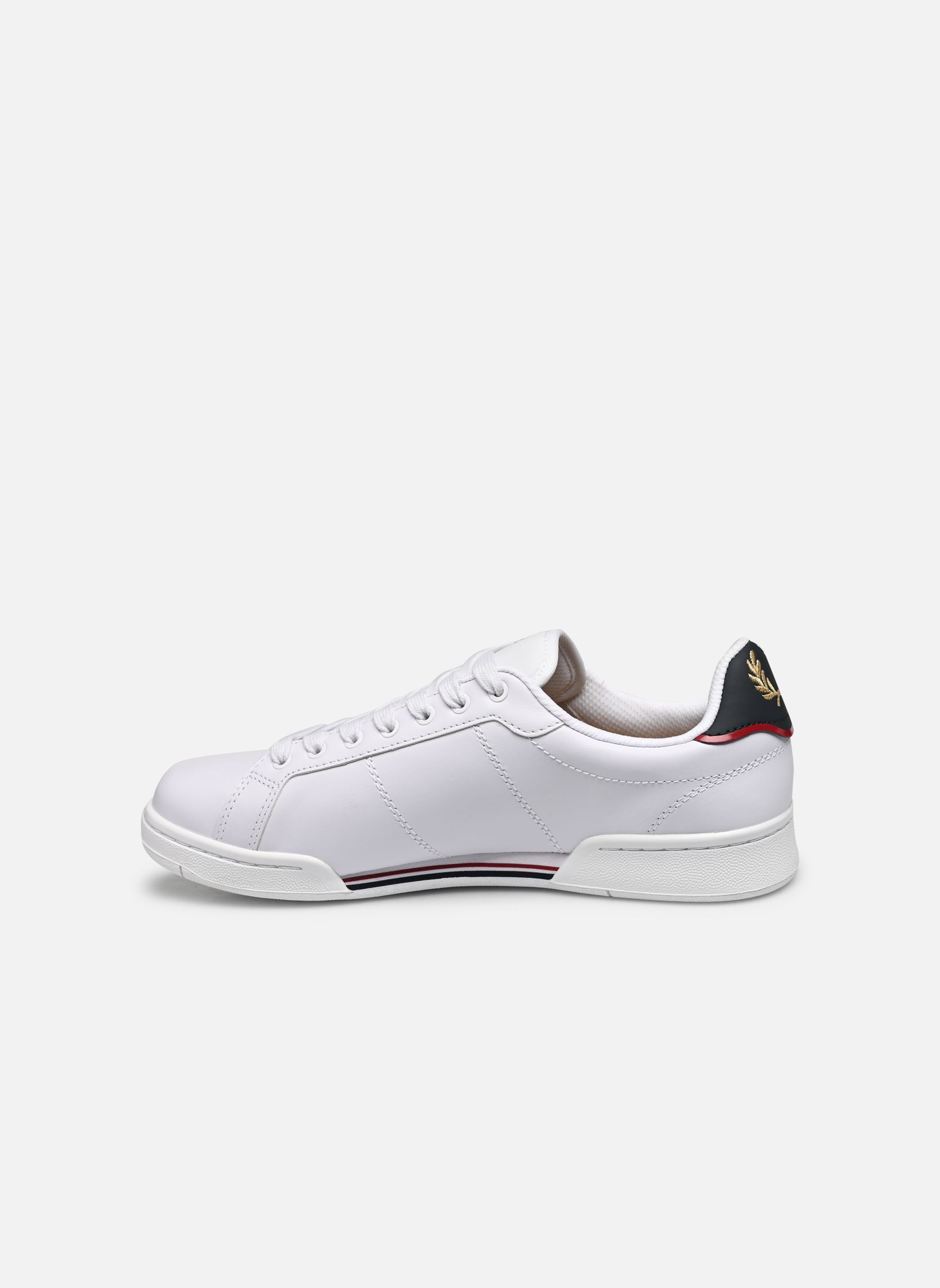 Niedrige Sneaker B722 Leather herren weiß Fred Perry Niedrige Sneaker B722 Leather herren weiß 567-WHITE/NAVY