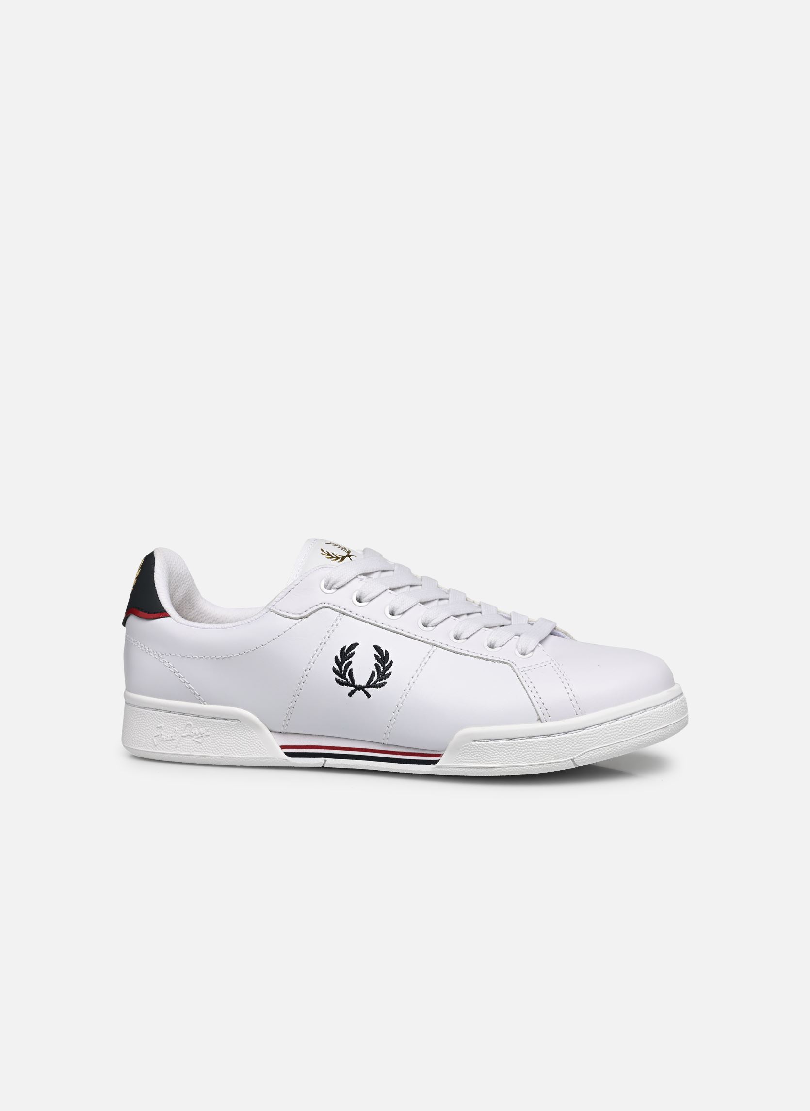 Niedrige Sneaker B722 Leather herren weiß Fred Perry Niedrige Sneaker B722 Leather herren weiß 567-WHITE/NAVY