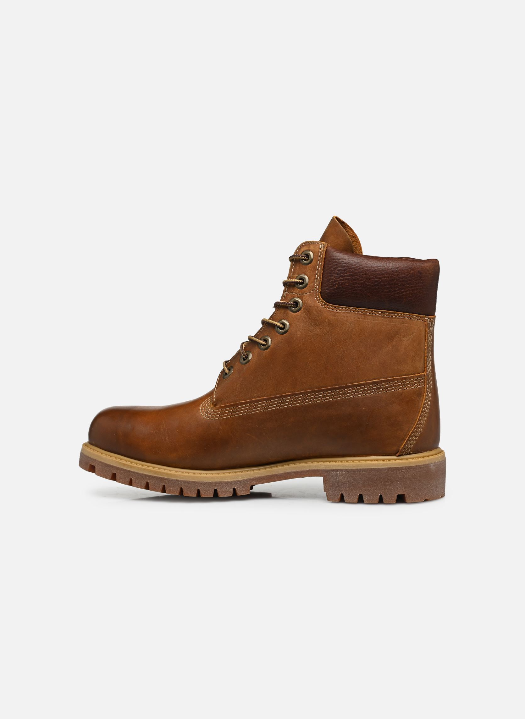 Geschnürte Stiefeletten Heritage 6 herren braun Timberland Geschnürte Stiefeletten Heritage 6 herren braun BURNT ORANGE WORN OILED