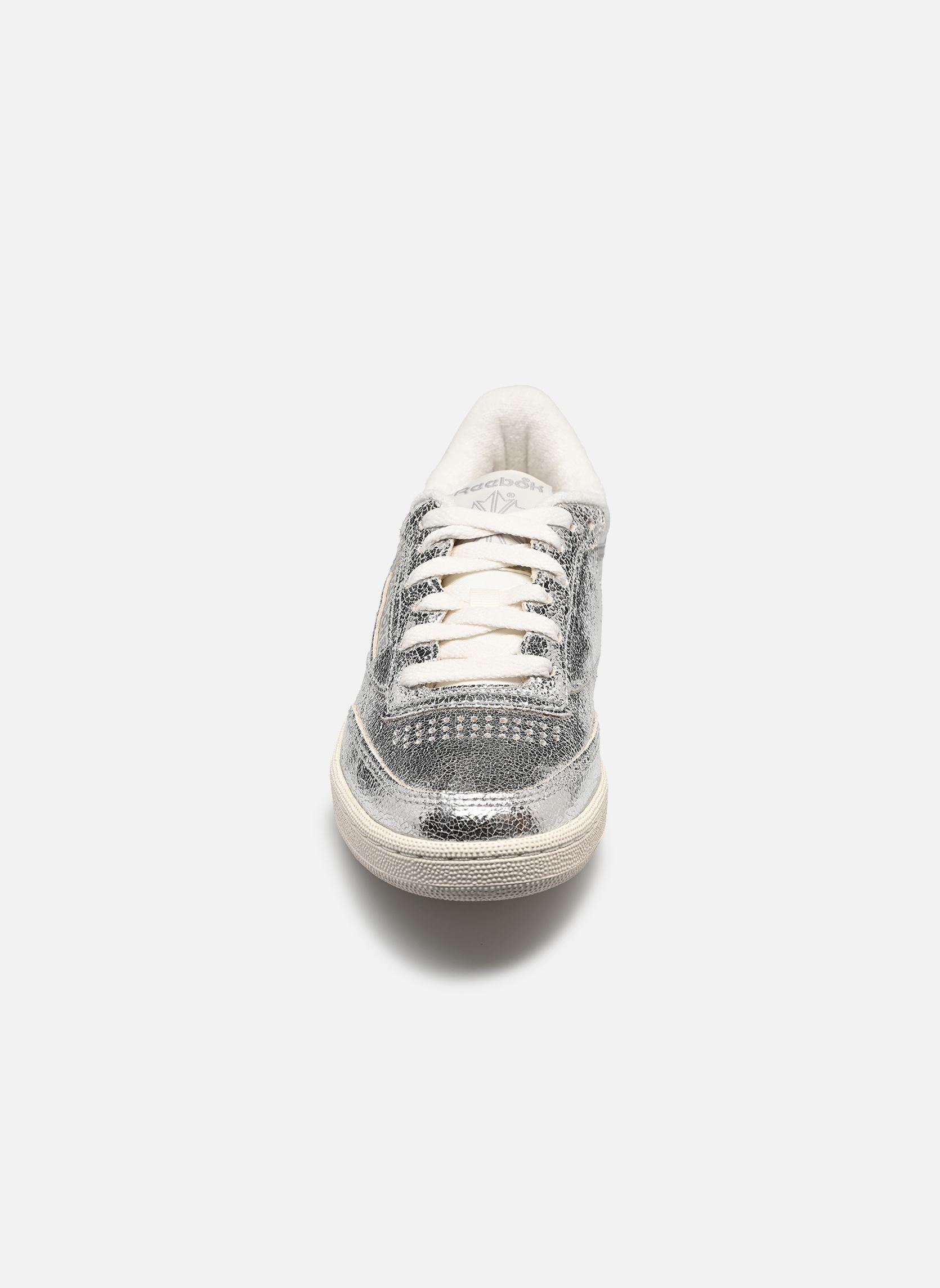 Niedrige Sneaker Club C 85 damen silber Reebok Niedrige Sneaker Club C 85 damen silber SILVERMETALLIC/CHALK/NEWGREY1