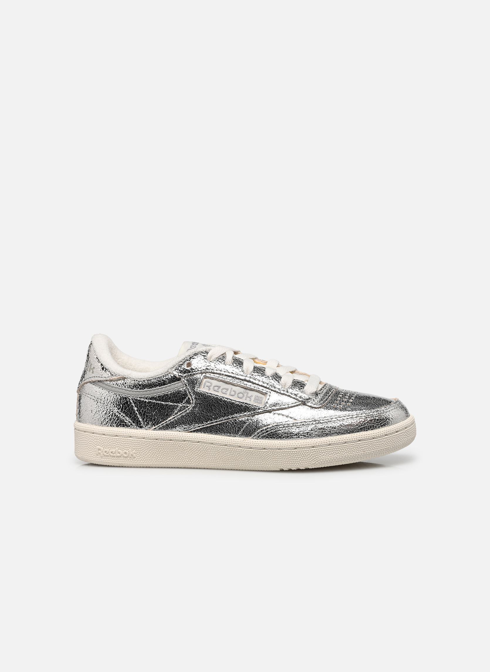 Niedrige Sneaker Club C 85 damen silber Reebok Niedrige Sneaker Club C 85 damen silber SILVERMETALLIC/CHALK/NEWGREY1