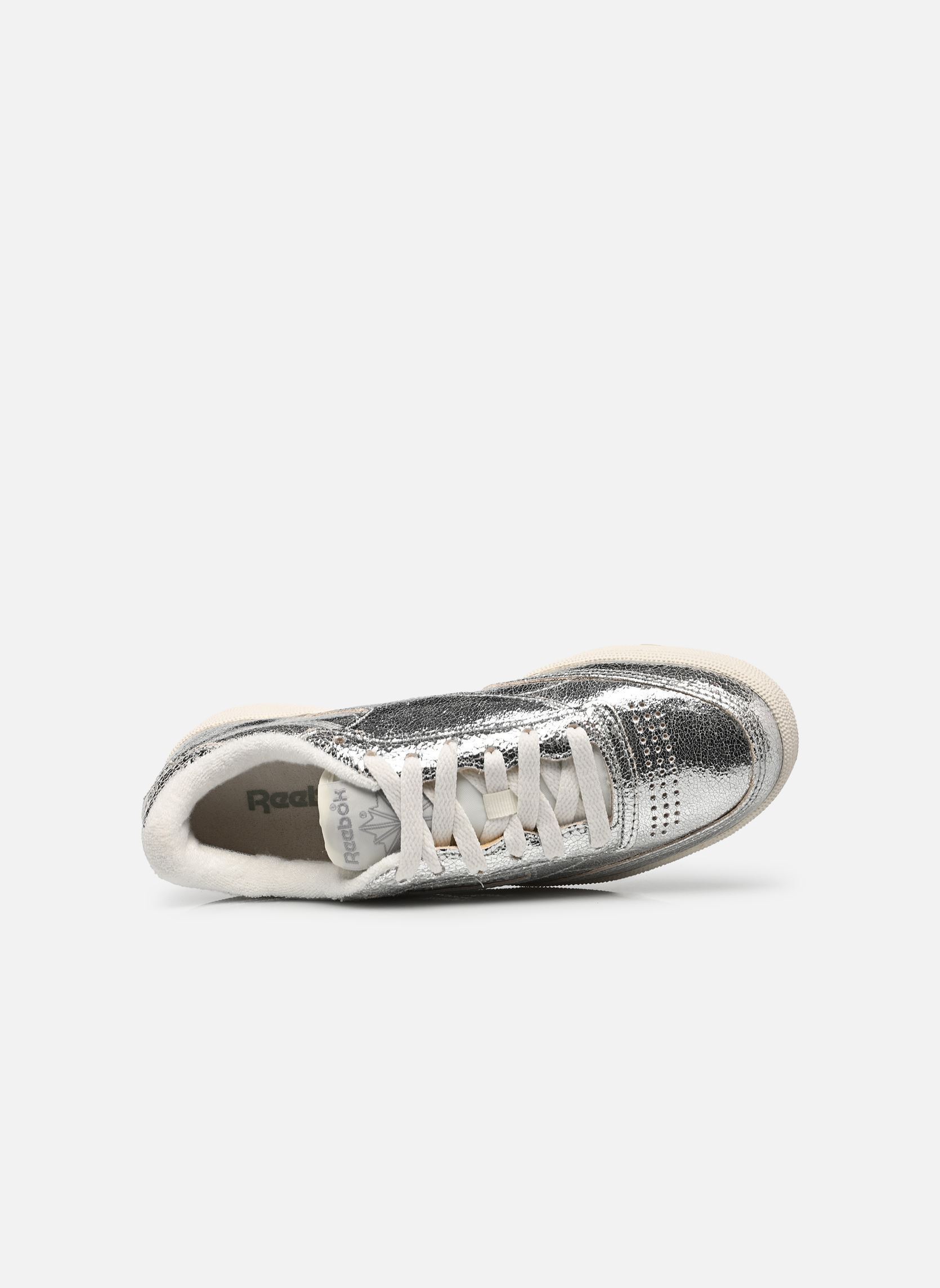 Niedrige Sneaker Club C 85 damen silber Reebok Niedrige Sneaker Club C 85 damen silber SILVERMETALLIC/CHALK/NEWGREY1