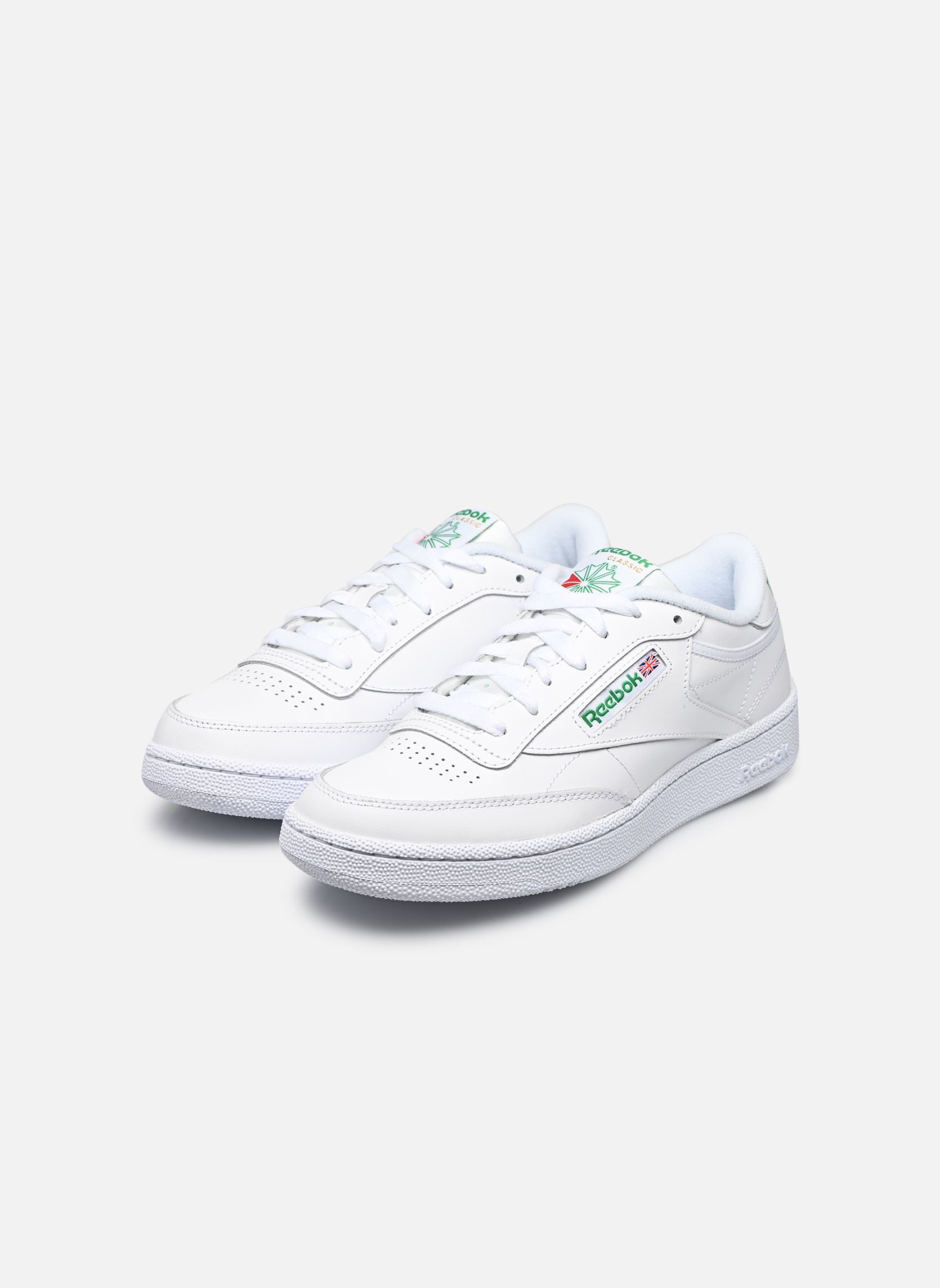 Baskets basses Club C 85 blanc Reebok Baskets basses Club C 85 blanc WHITE GREEN
