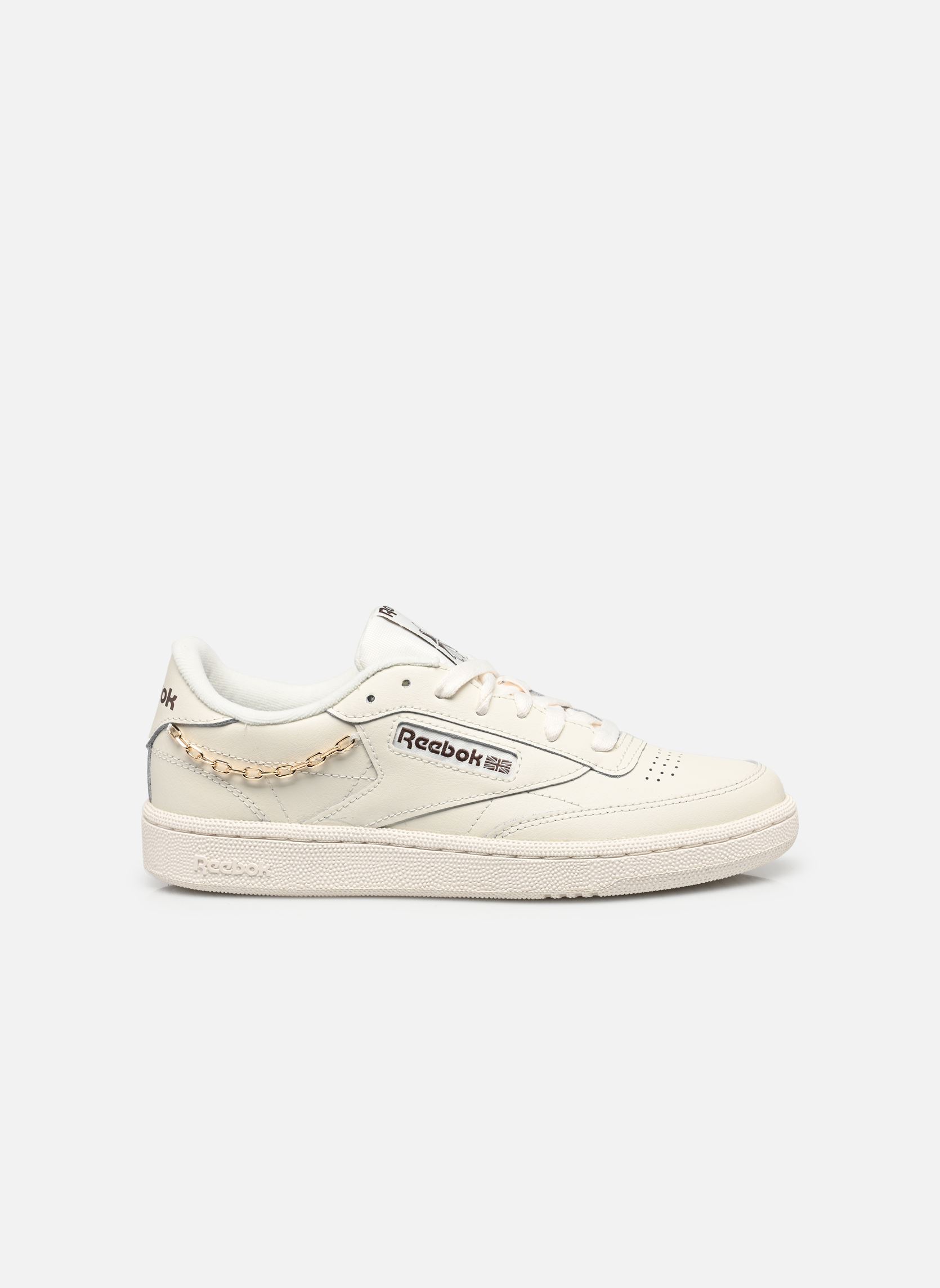 Niedrige Sneaker Club C 85 damen weiß Reebok Niedrige Sneaker Club C 85 damen weiß CHALK/MAH/GOLDMT