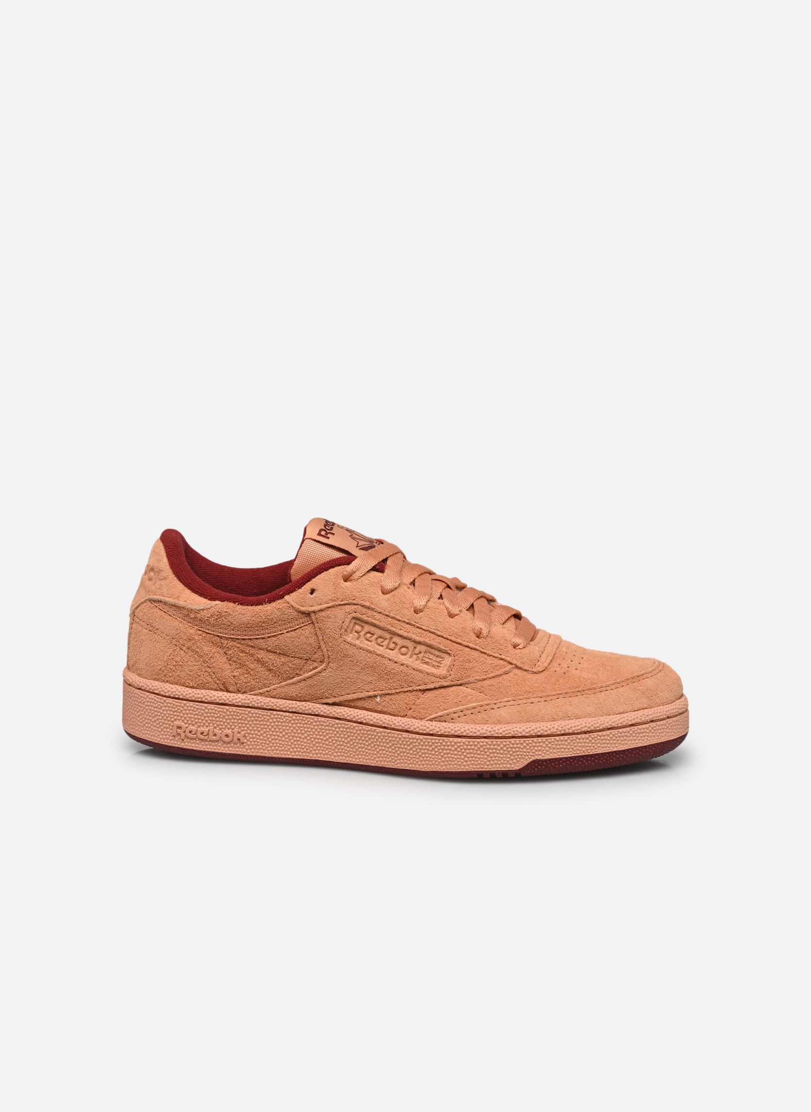 Baskets basses Club C 85 femme rose Reebok Baskets basses Club C 85 femme rose CLAY/WASHEDCLAY/RICHMAROON
